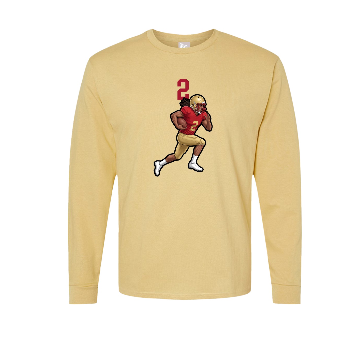 Long Sleeve Tee — Number Top in Vegas Gold