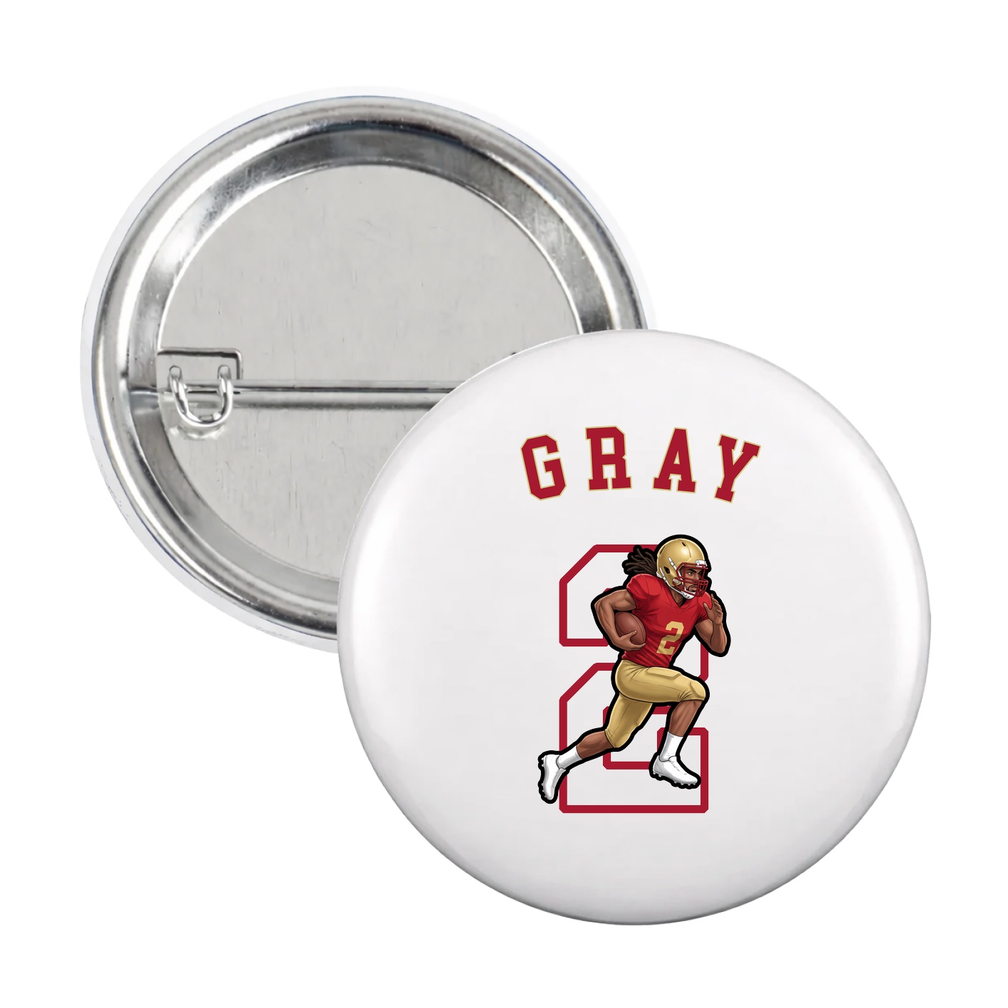 Game Day Button — Shirsey Arch in White