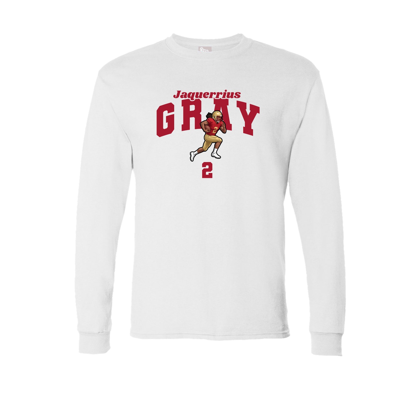 Long Sleeve Tee — Signature Arch in White