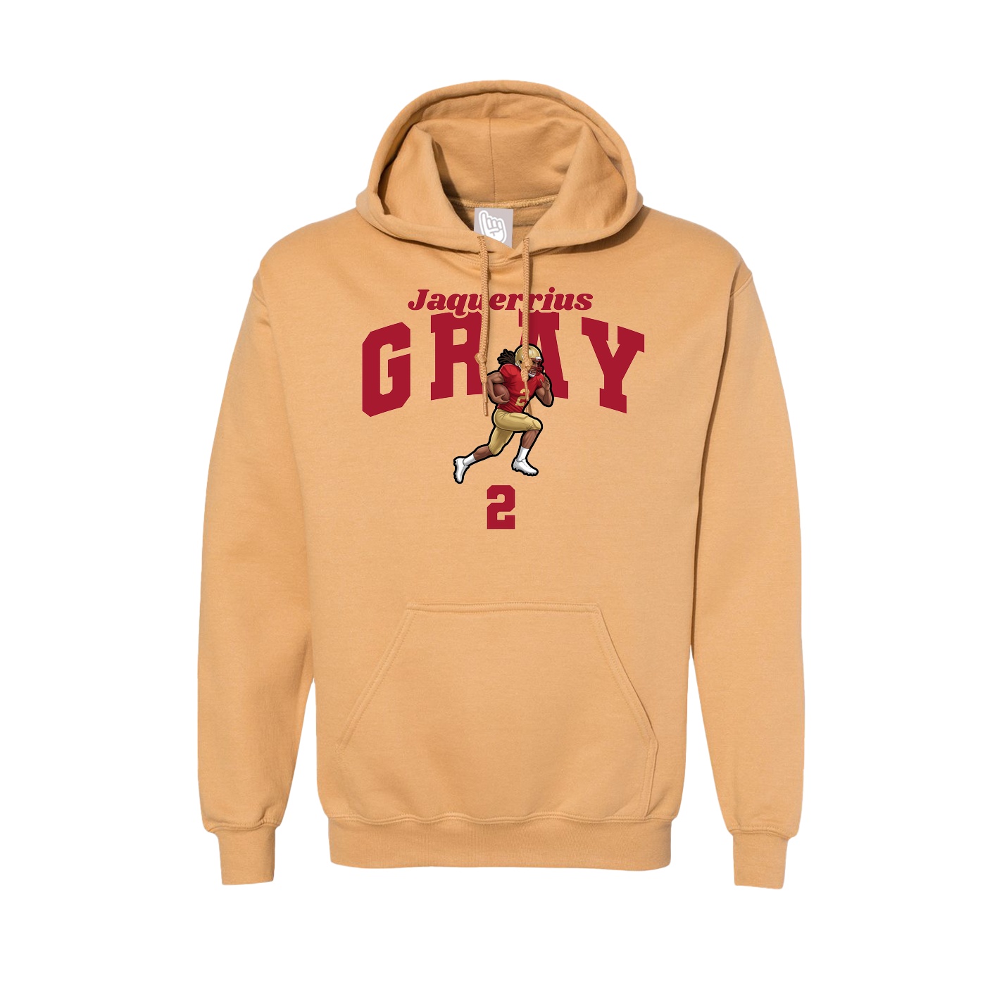 Hoodie — Signature Arch in Vegas Gold