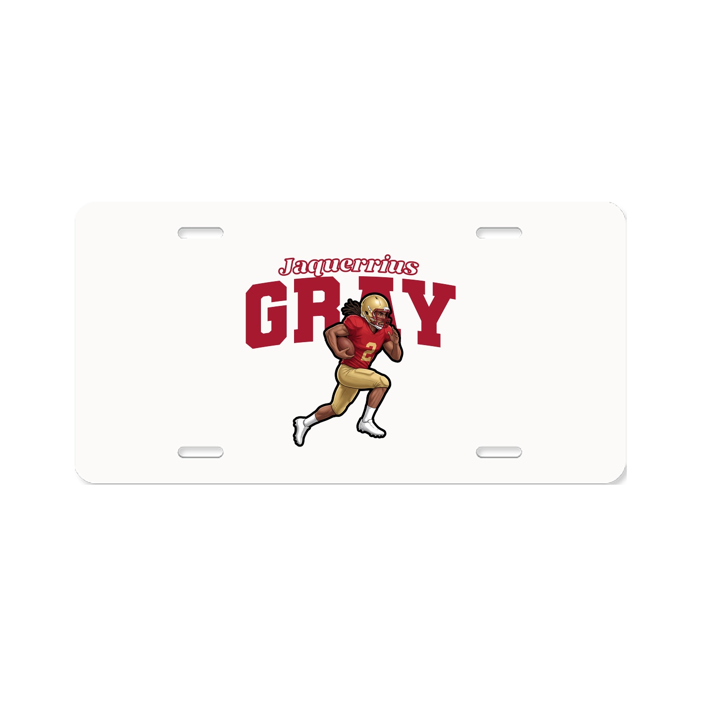 License Plate — Name Arch in Classic
