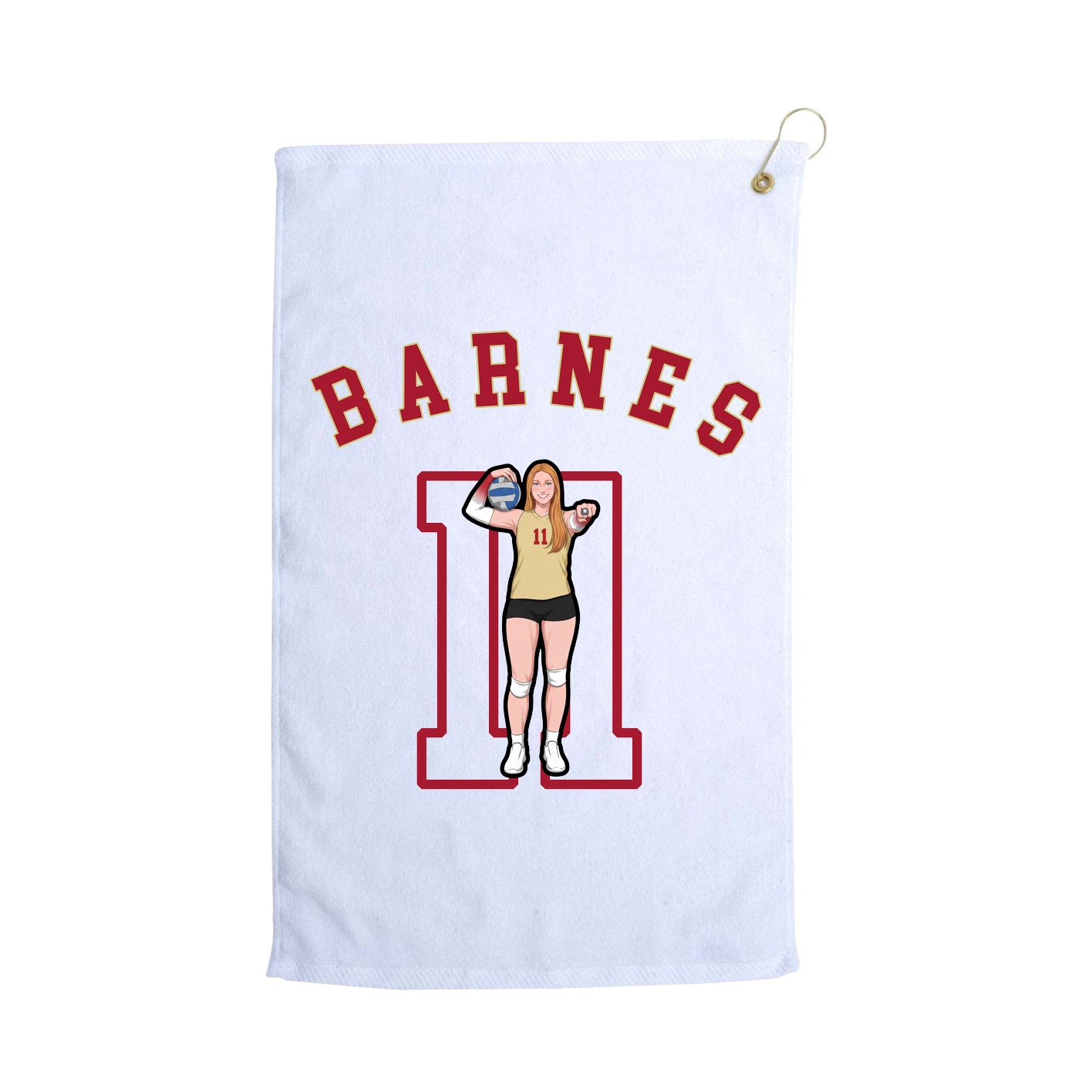 Golf Towel — Shirsey Arch in White