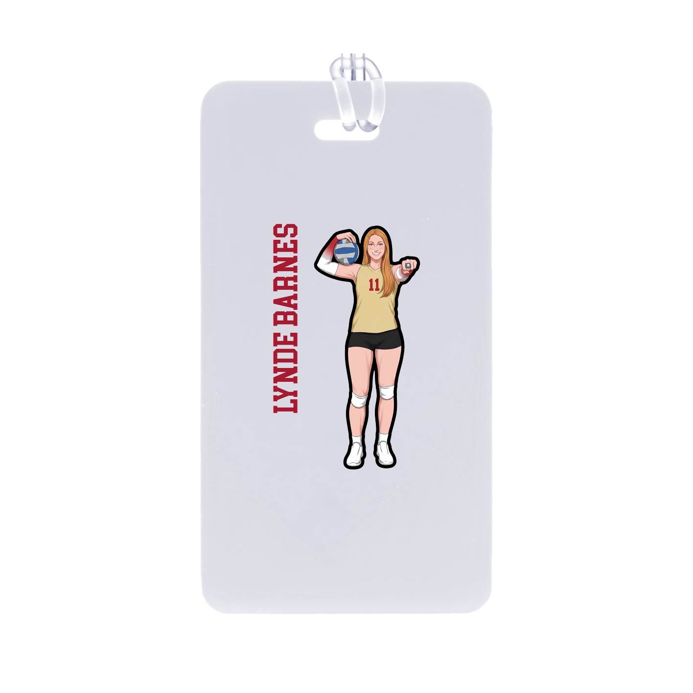 Bag Tag — Name Vertical in Classic