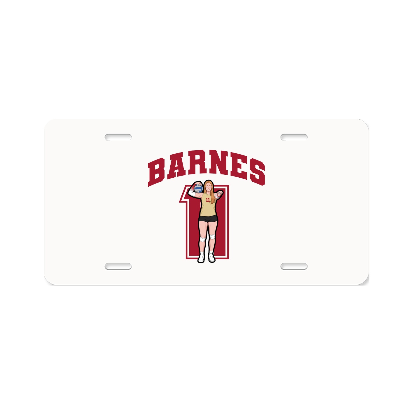 License Plate — Number in Classic