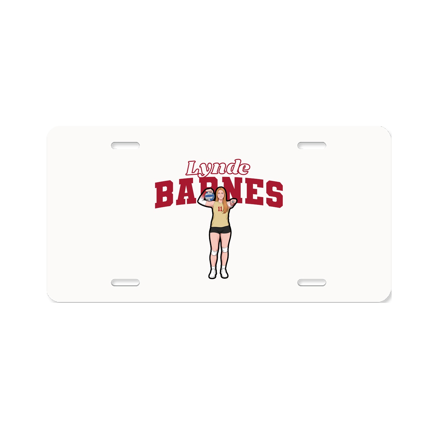 License Plate — Name Arch in Classic
