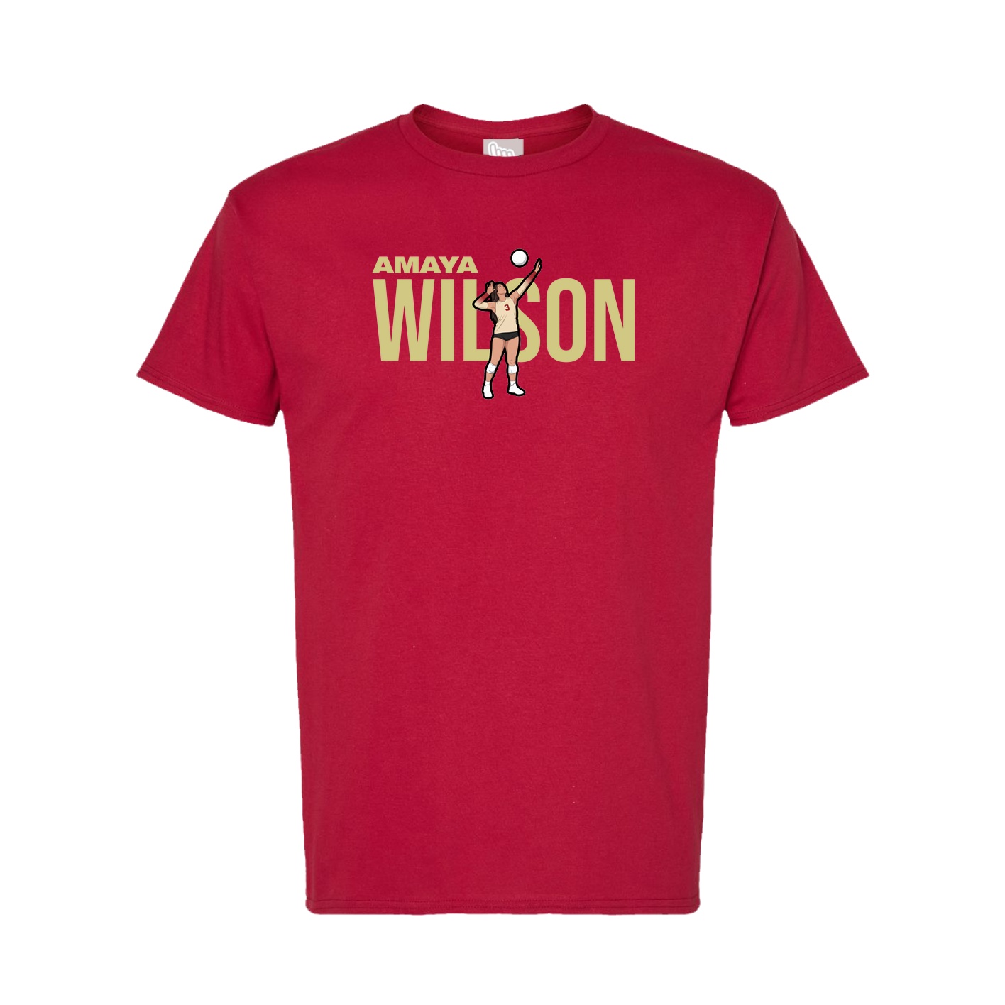 Tee — Player Name in Crimson
