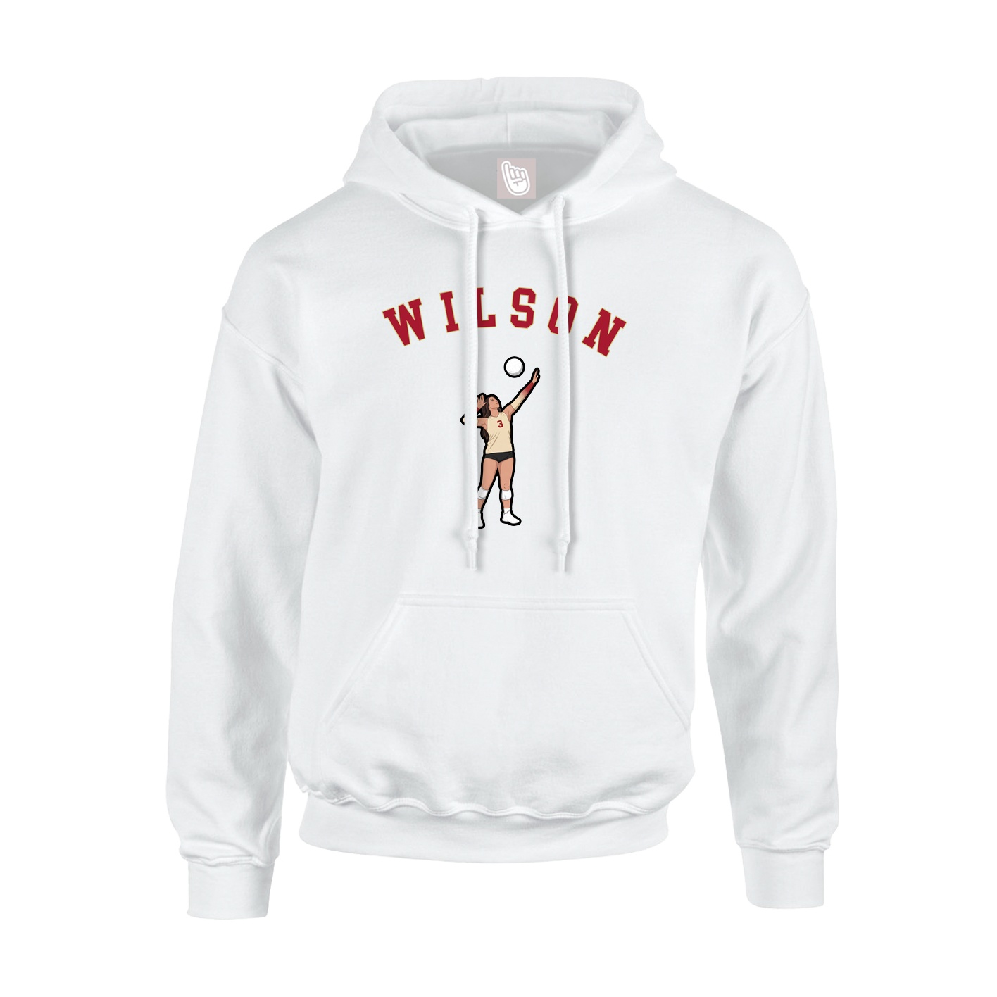 Youth Hoodie — Shirsey Arch in White