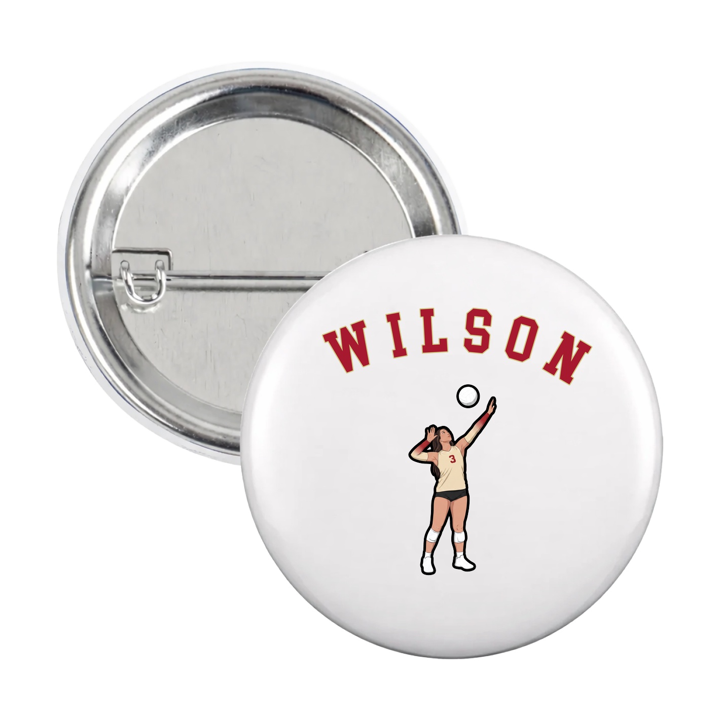 Game Day Button — Shirsey Arch in White