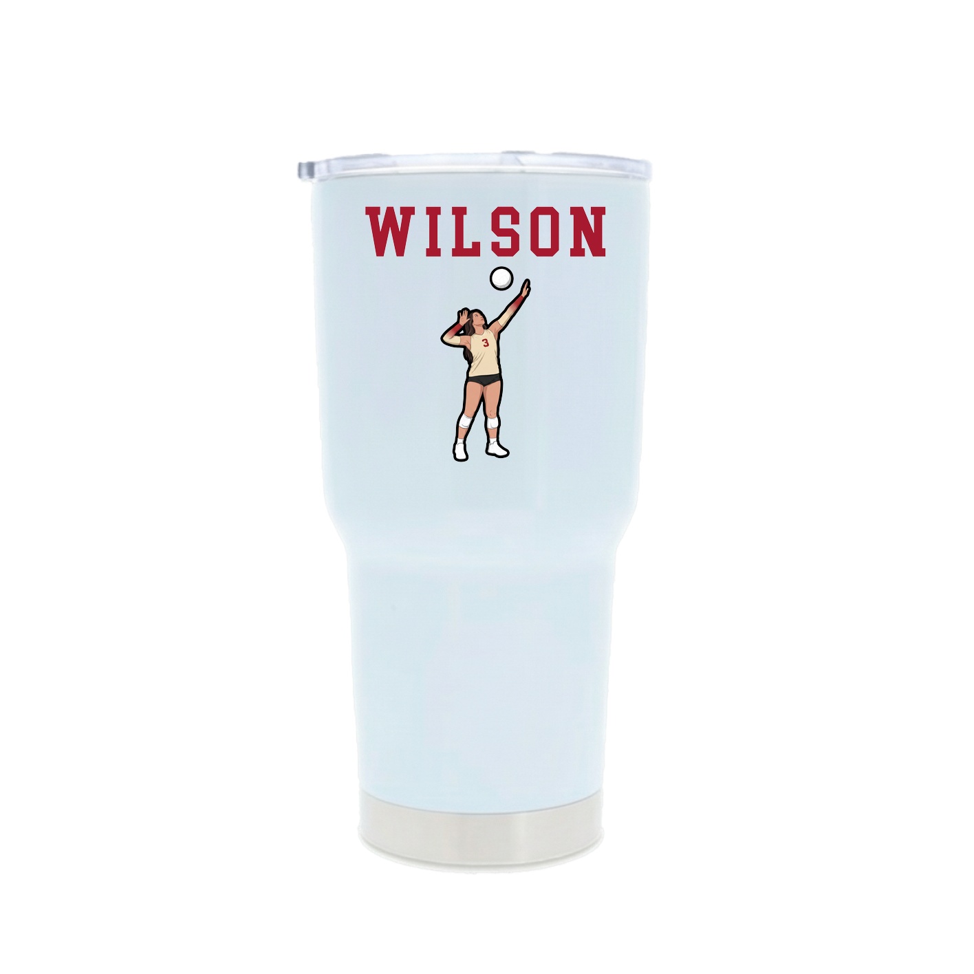 30oz Stainless Steel Tumbler — Shirsey in White