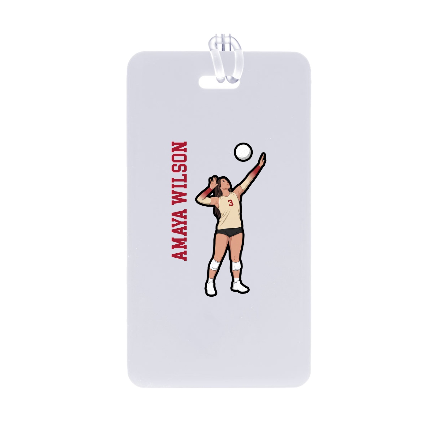 Bag Tag — Name Vertical in Classic