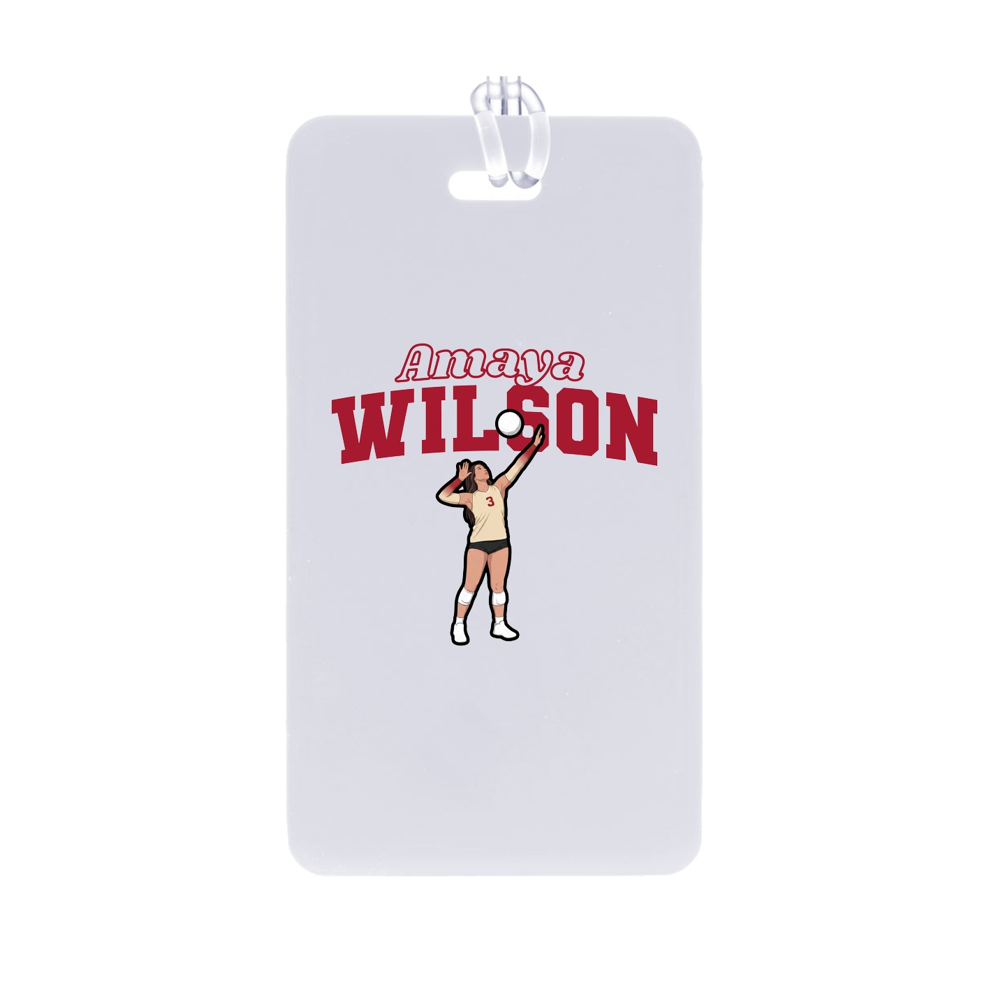 Bag Tag — Name Arch in Classic