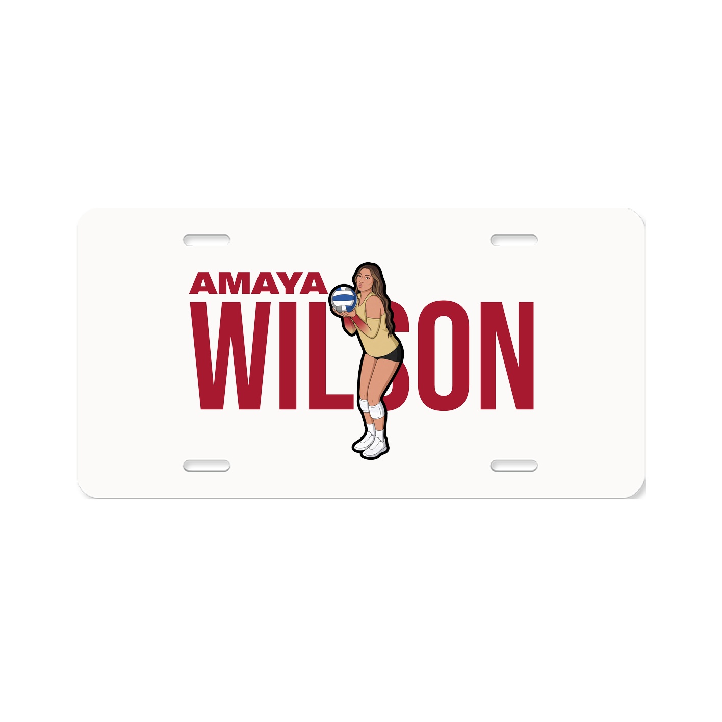 License Plate — Player Name in Classic