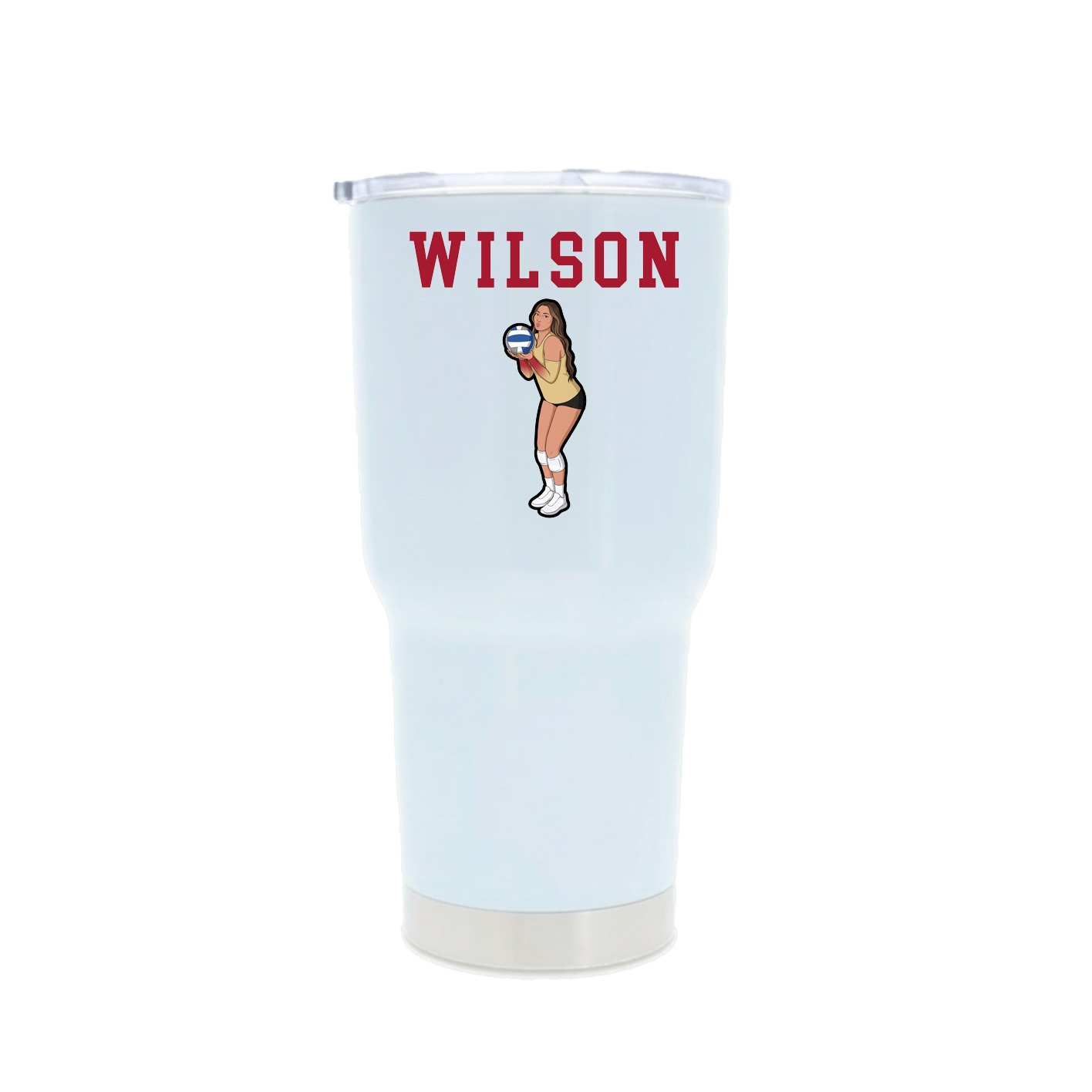 30oz Stainless Steel Tumbler — Shirsey in White