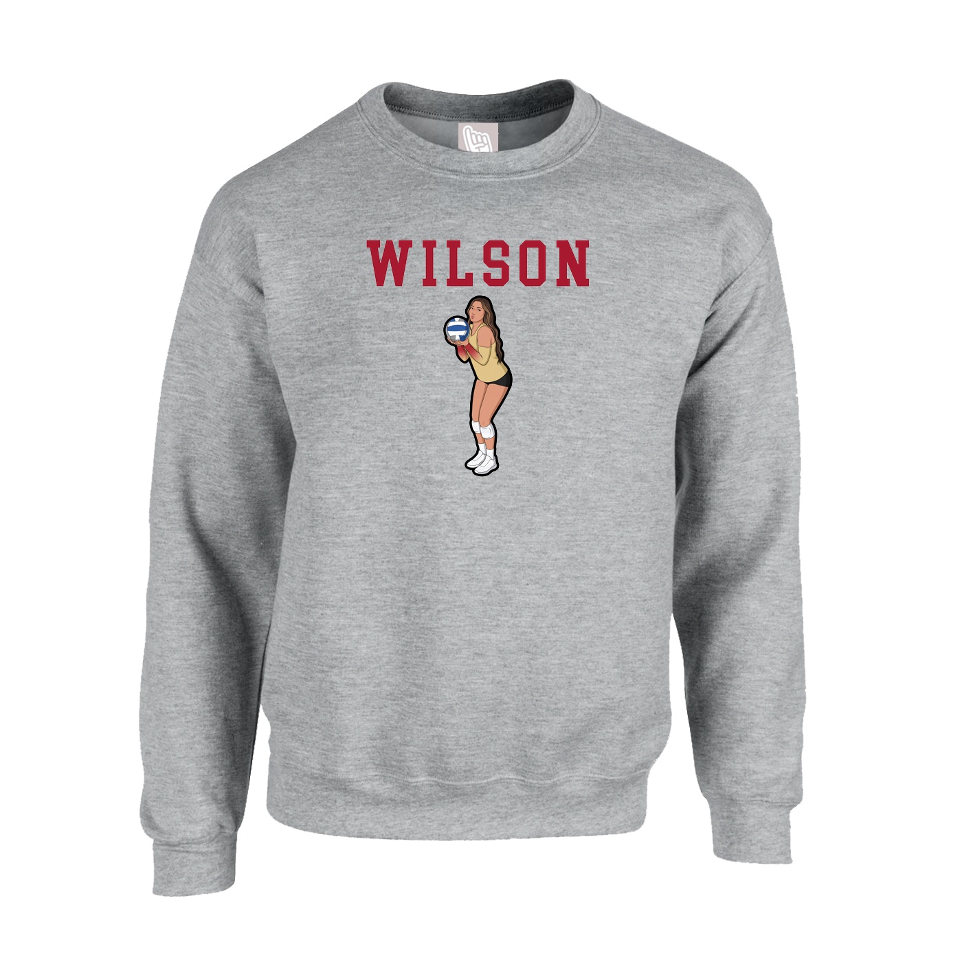 Fleece Crew — Shirsey in Grey
