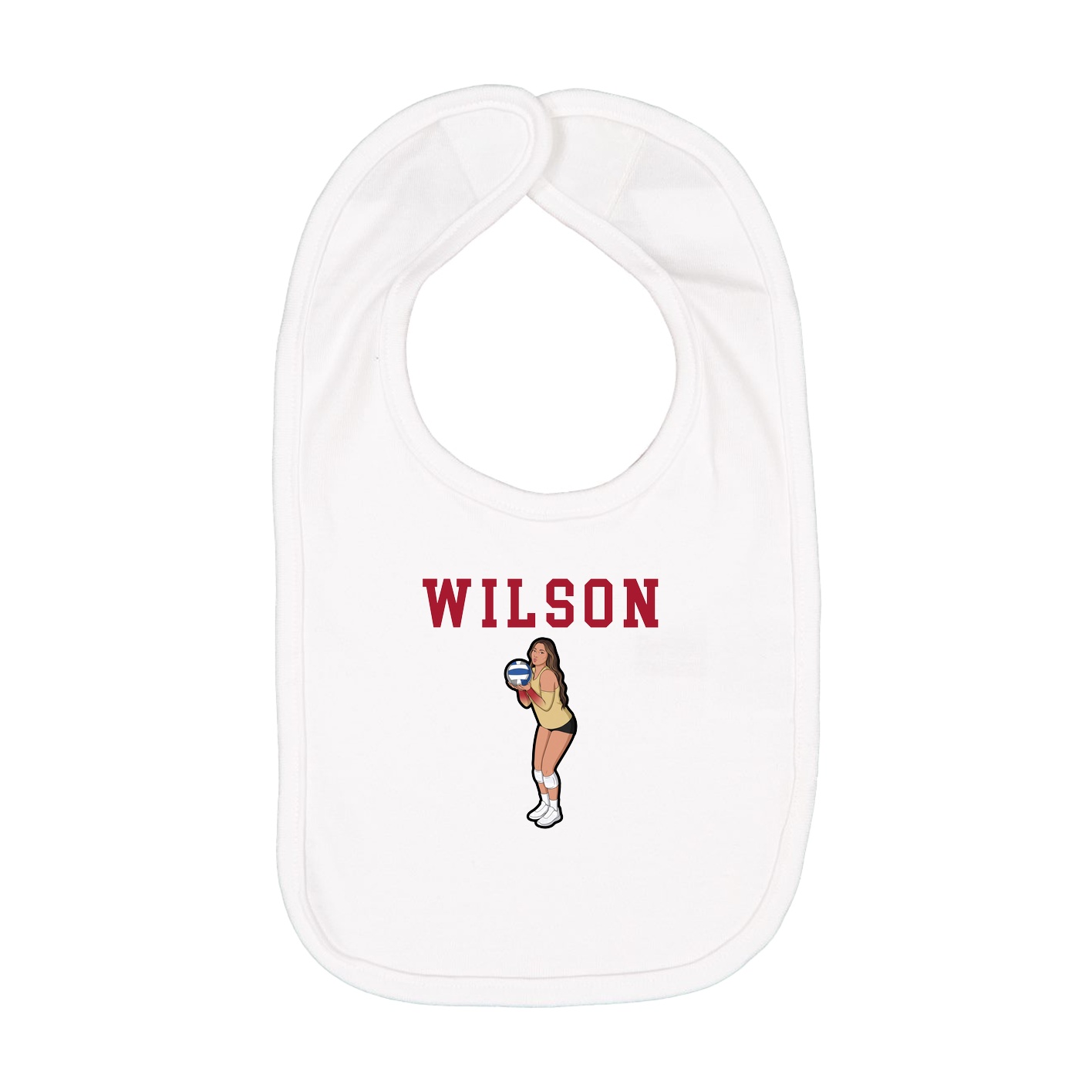 Infant Bib — Shirsey in White