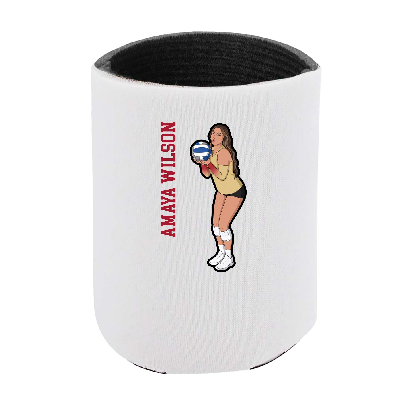 Can Holder — Name Vertical in White