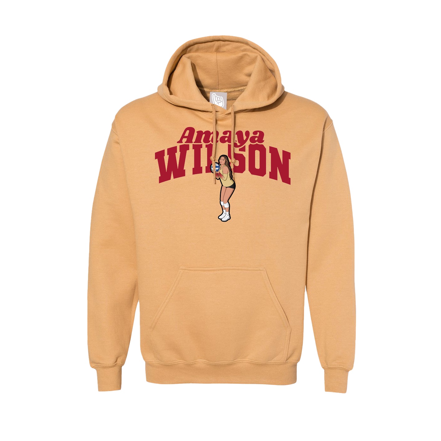 Hoodie — Signature Arch in Vegas Gold