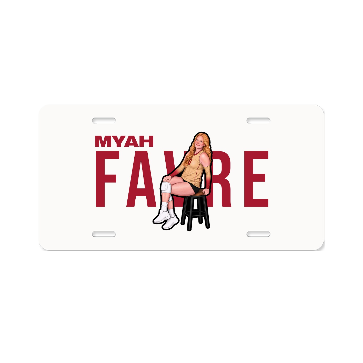 License Plate — Player Name in Classic