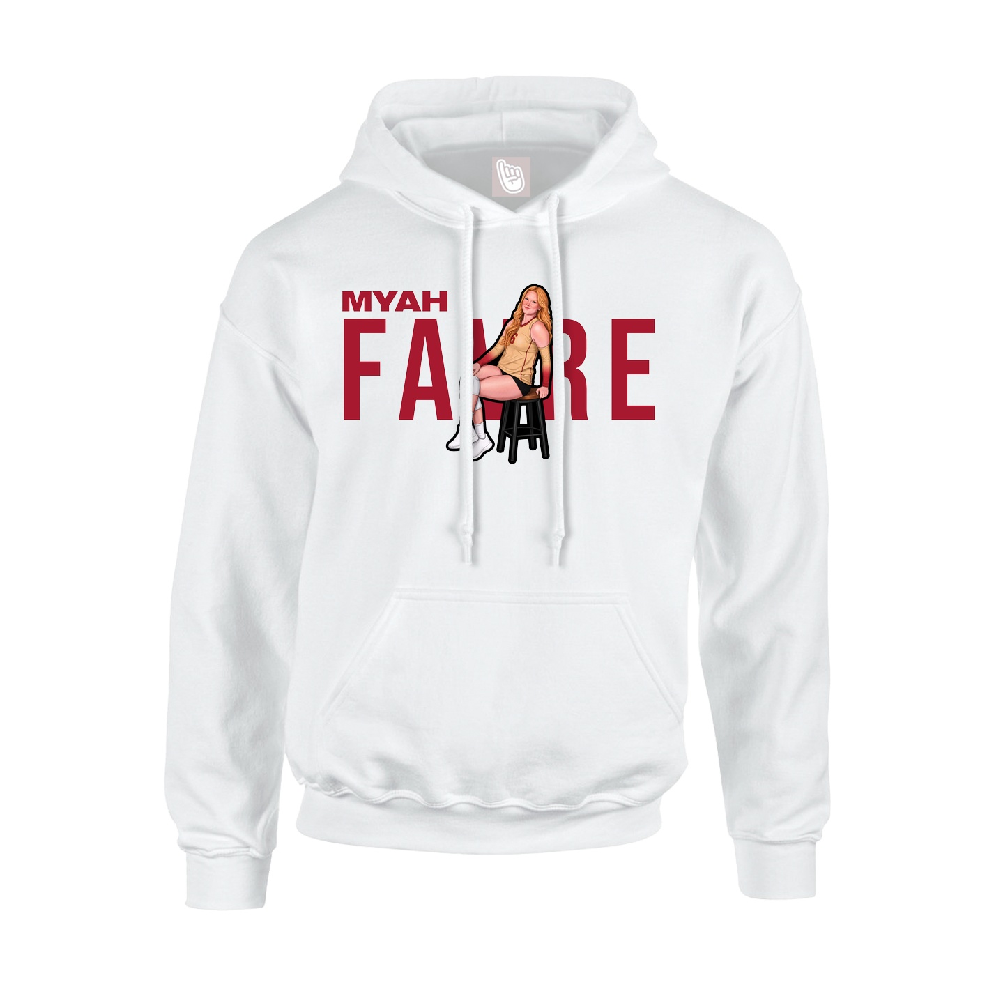 Hoodie — Player Name in White