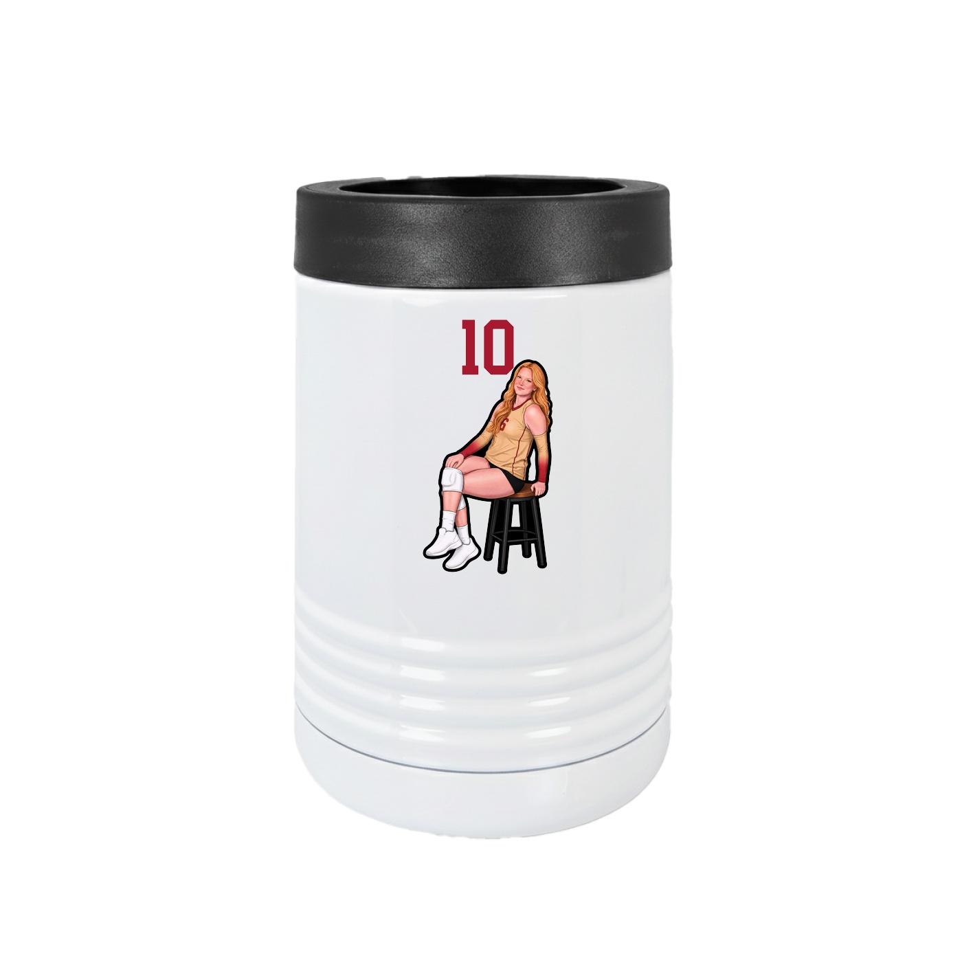 Beverage Holder — Number Top in White