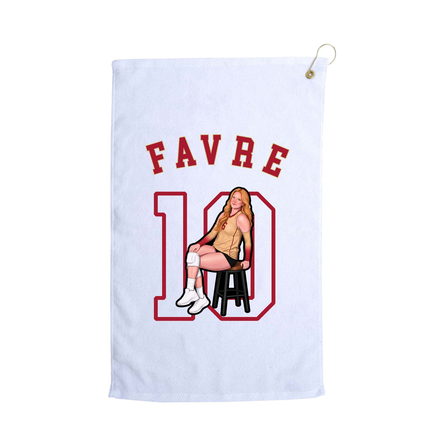Golf Towel — Shirsey Arch in White