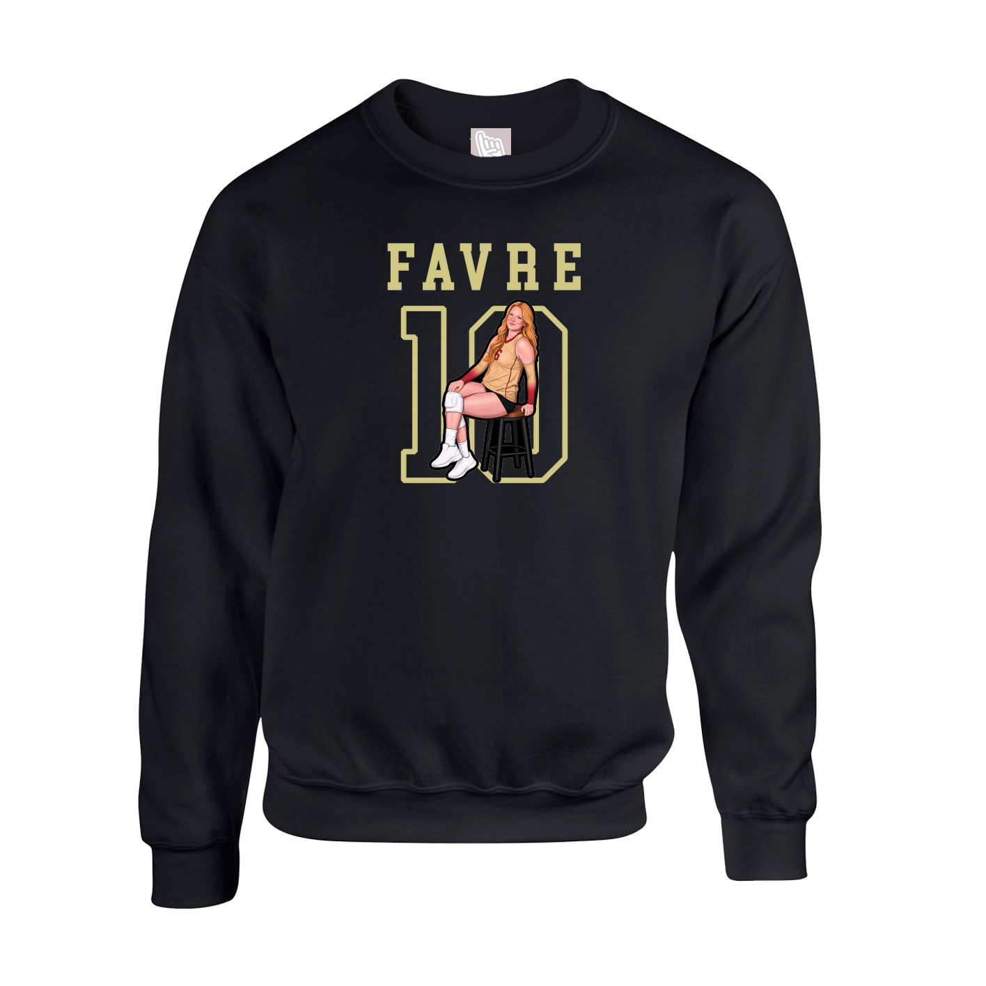 Fleece Crew — Shirsey in Black