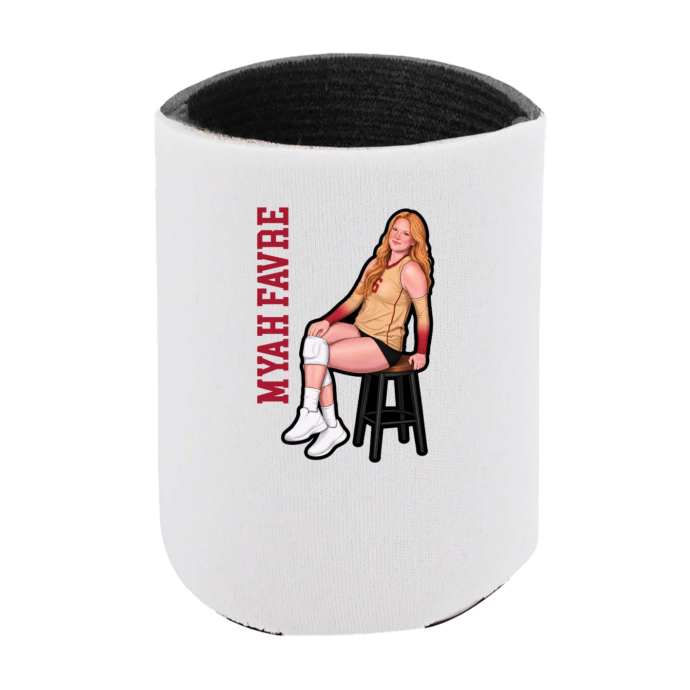 Can Holder — Name Vertical in White