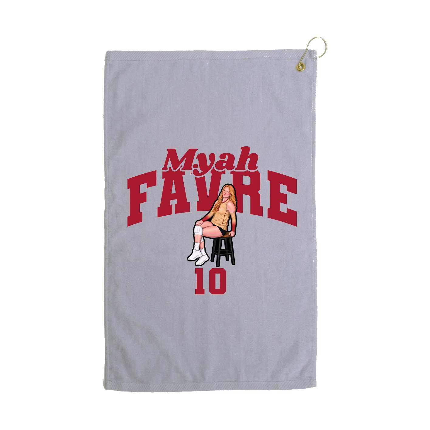 Golf Towel — Signature Arch in Grey