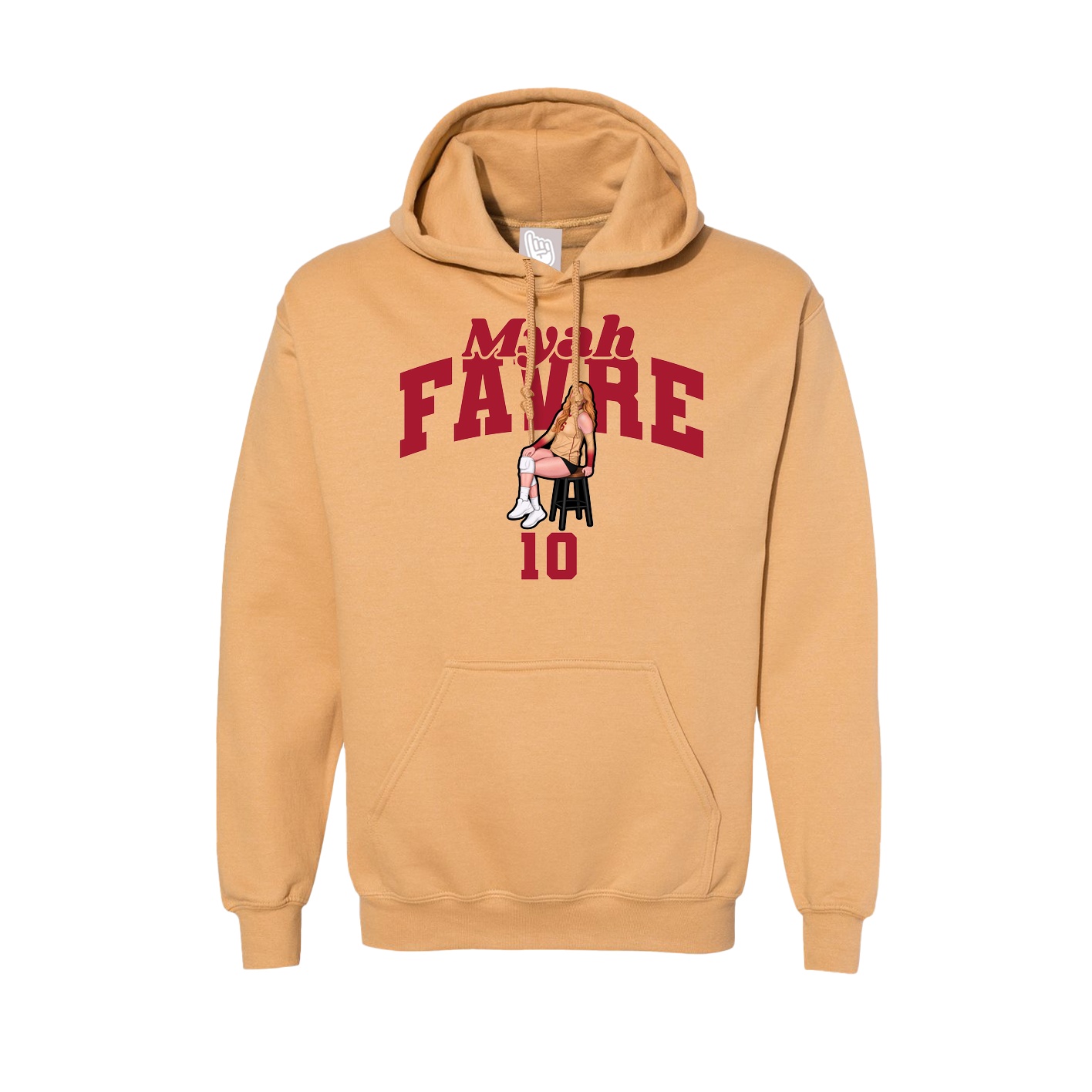Hoodie — Signature Arch in Vegas Gold