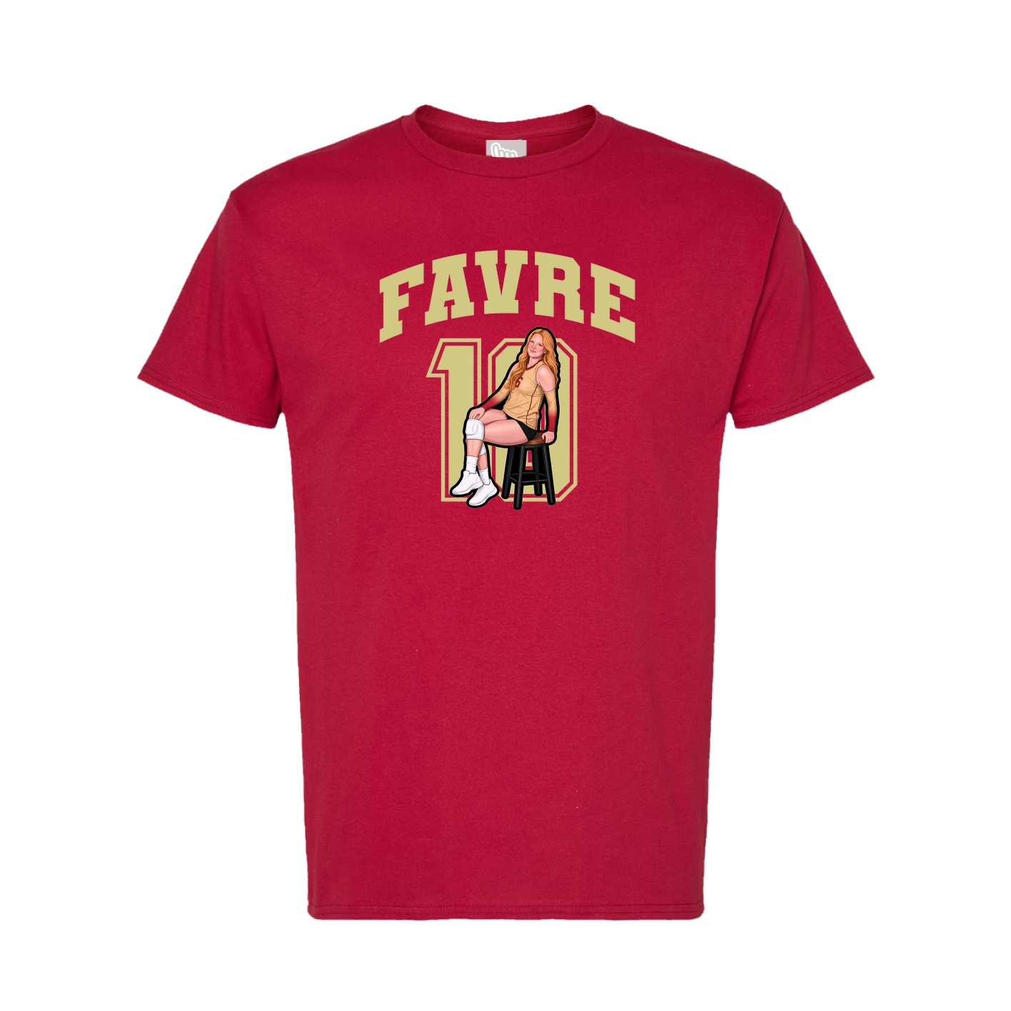 Tee — Number in Crimson