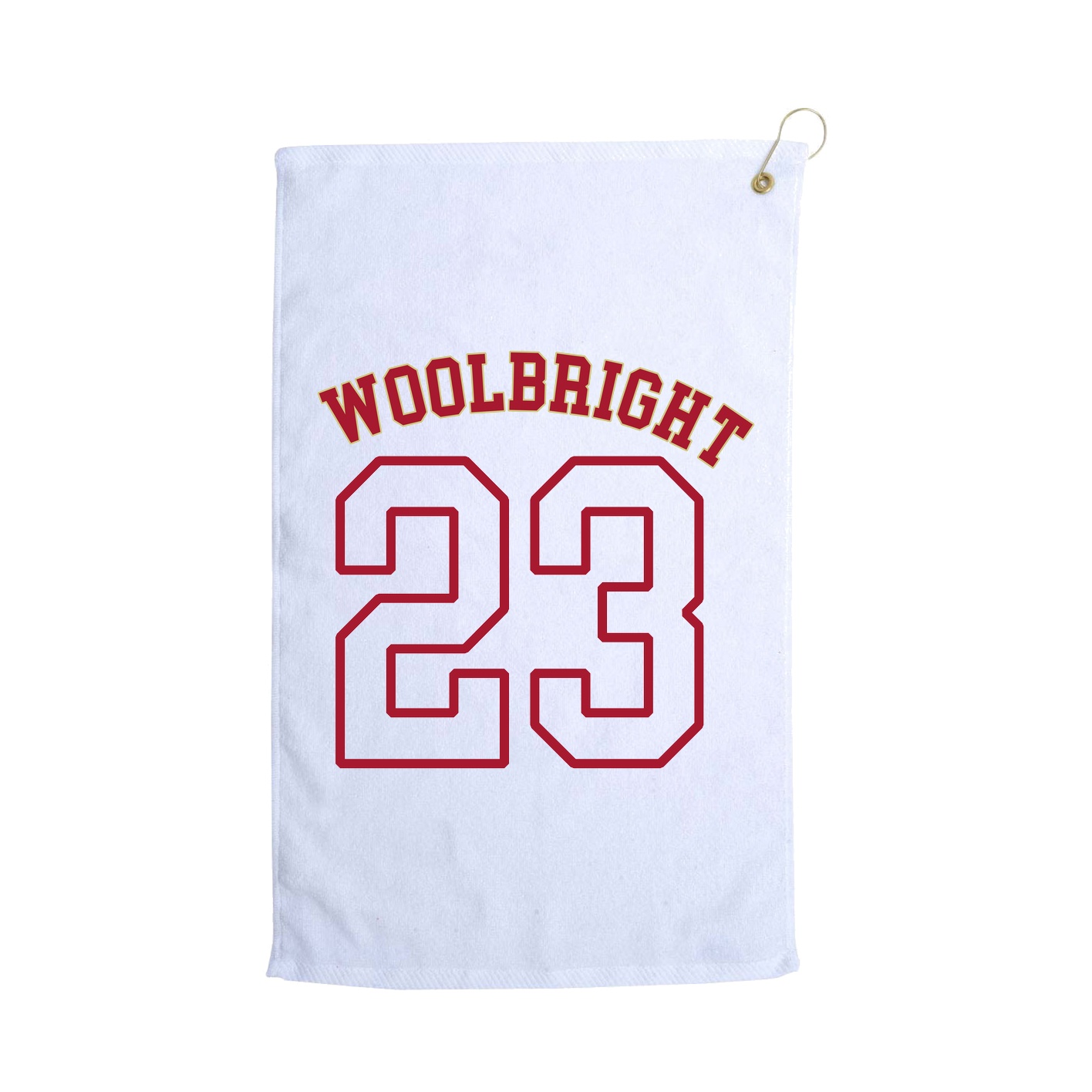 Golf Towel — Shirsey Arch in White