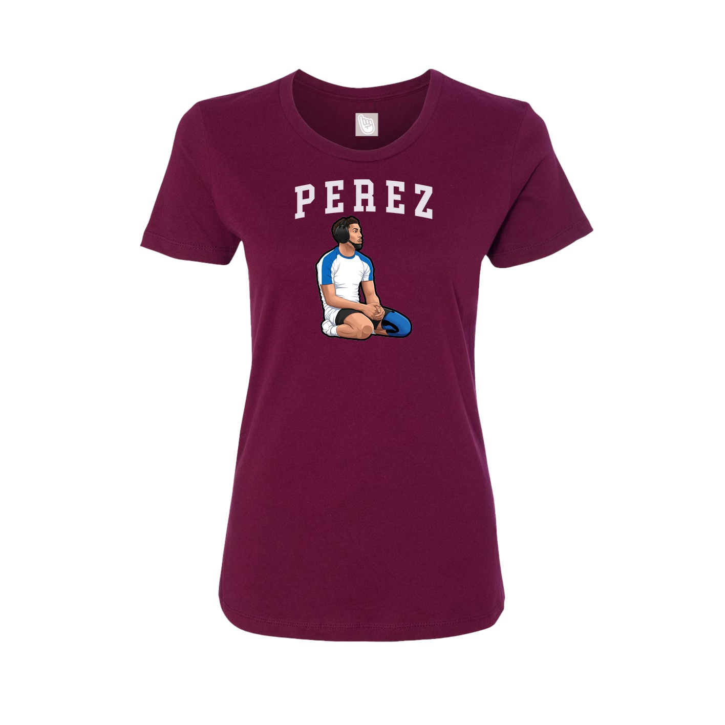 Fitted Women's Tee — Shirsey in Maroon