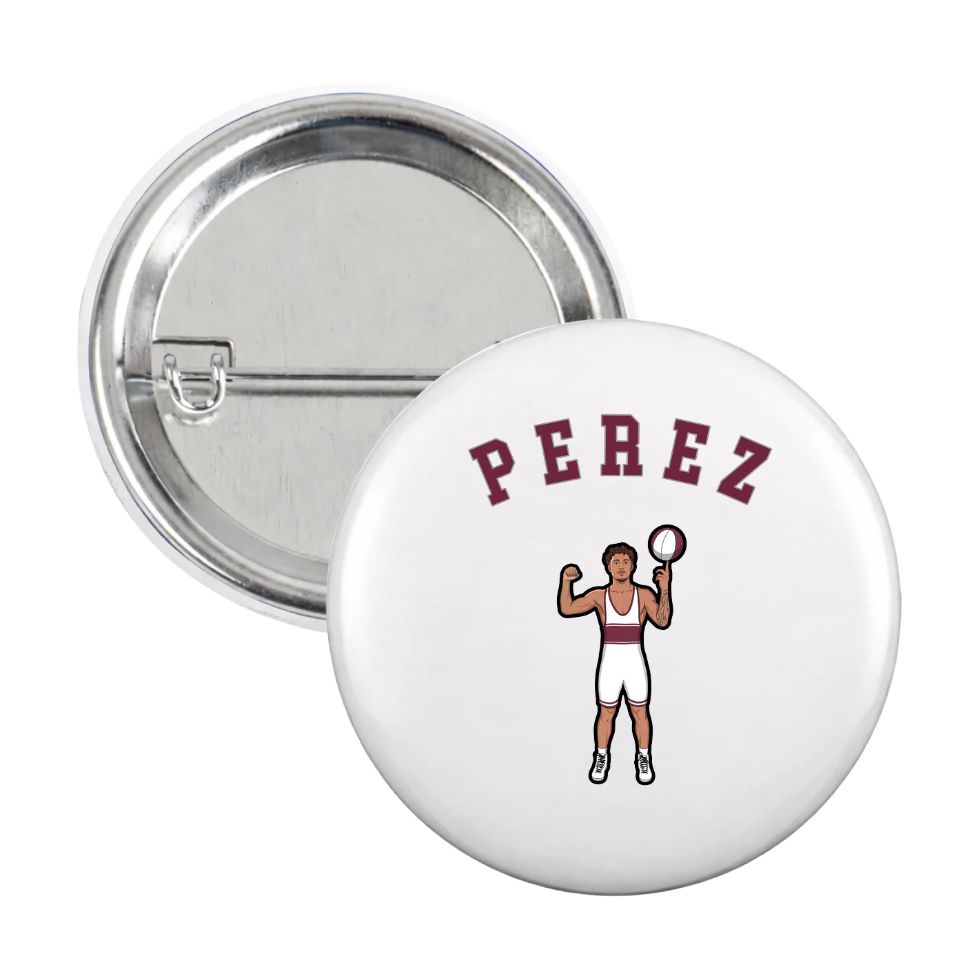 Game Day Button — Shirsey Arch in White