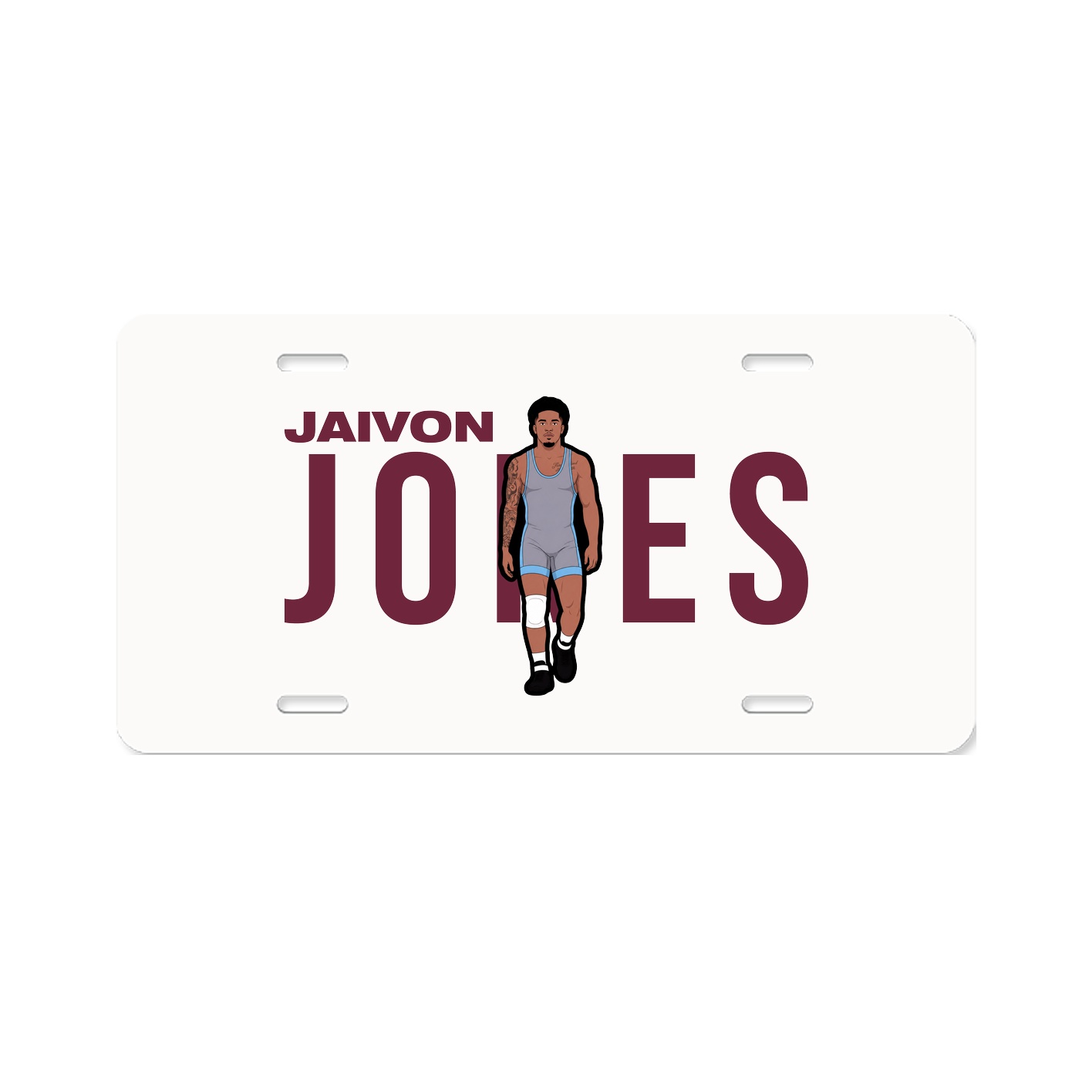 License Plate — Player Name in Classic