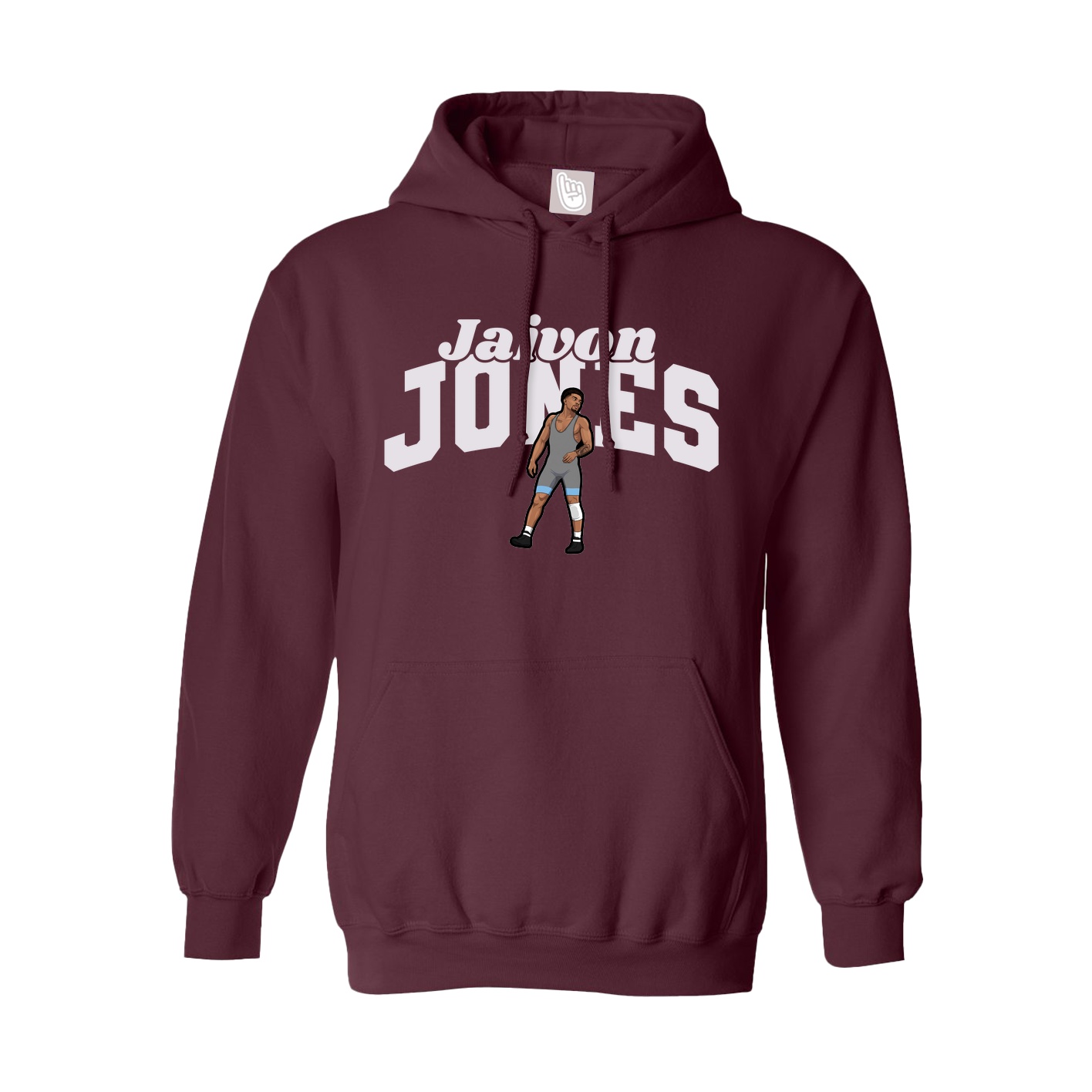Hoodie — Signature Arch in Maroon