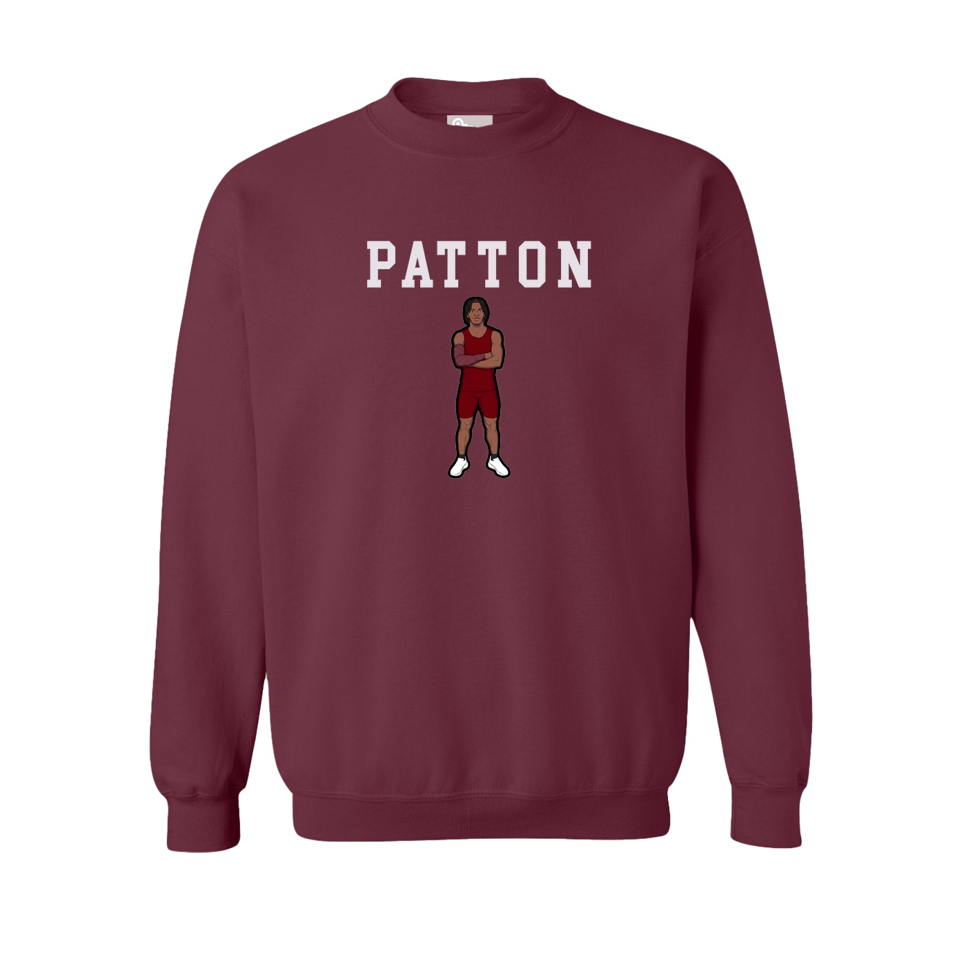 Fleece Crew — Shirsey in Maroon