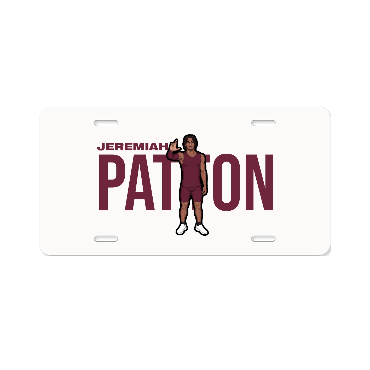 License Plate — Player Name in Classic
