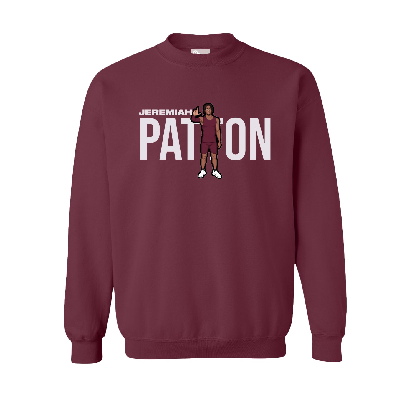 Fleece Crew — Player Name in Maroon