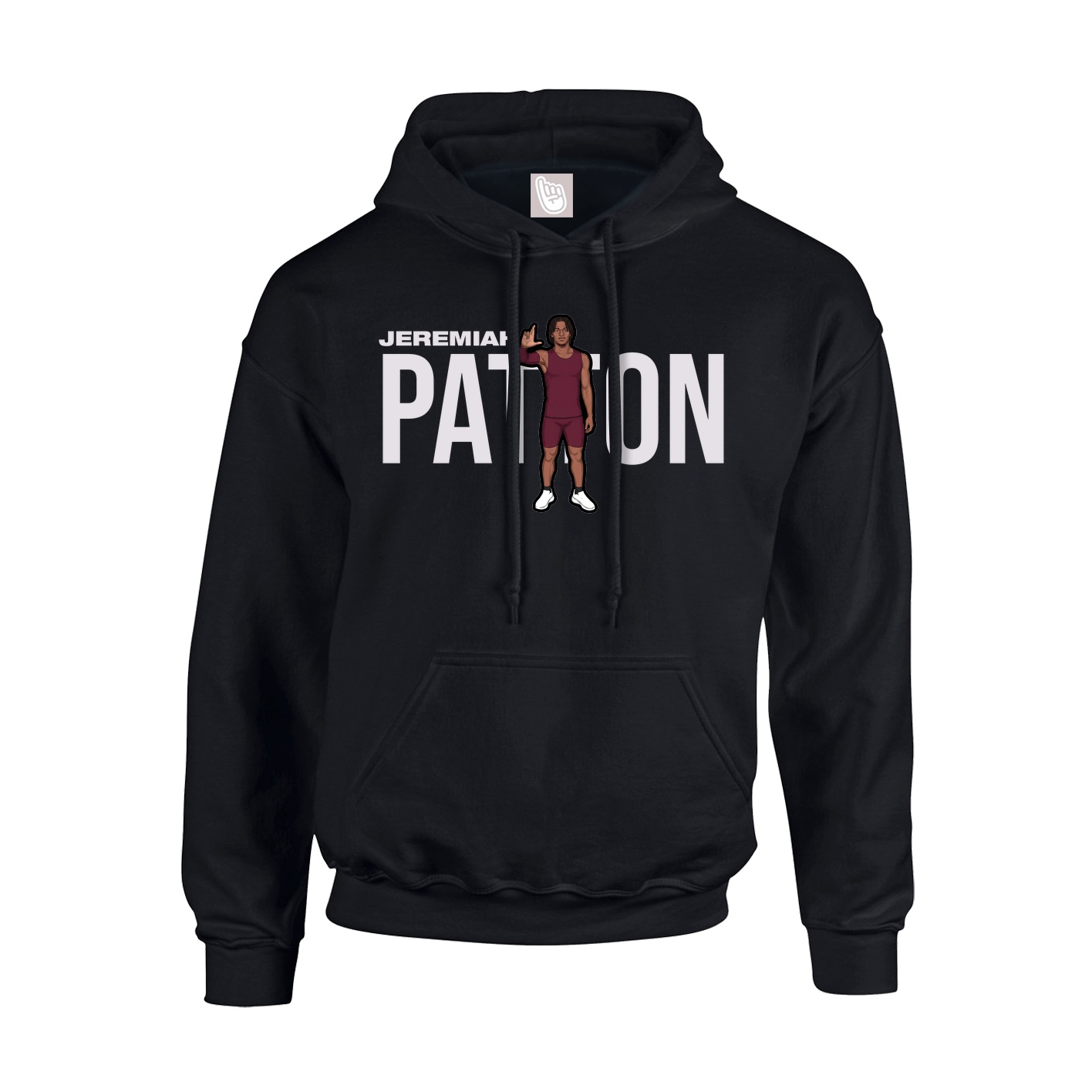Youth Hoodie — Player Name in Black