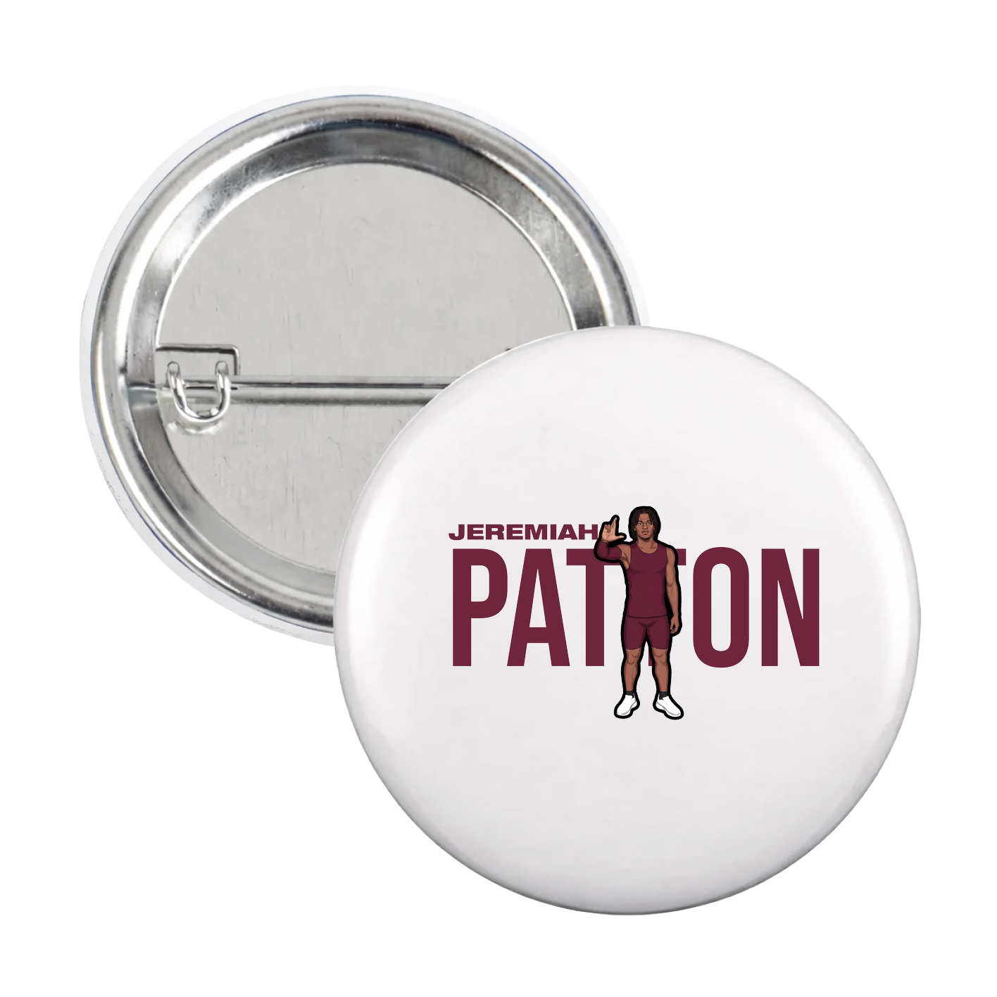 Game Day Button — Player Name in White