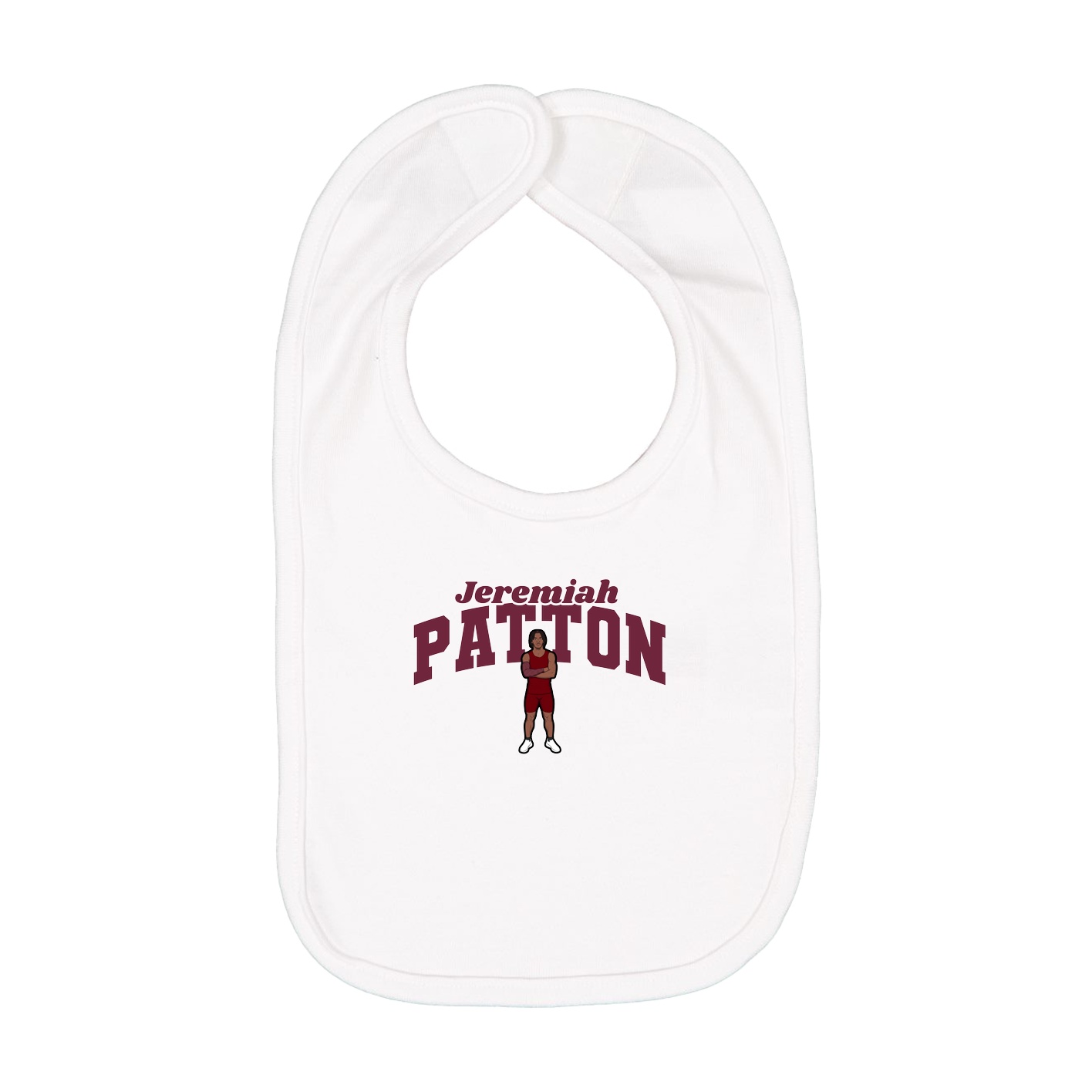 Infant Bib — Signature Arch in White