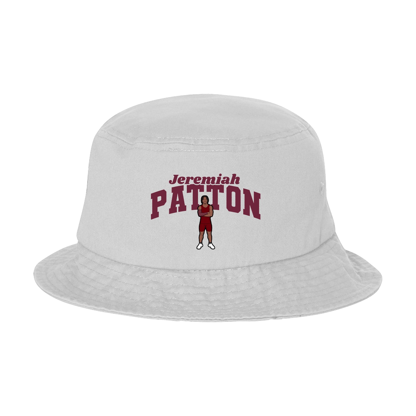 Bucket Cap — Signature Arch in White