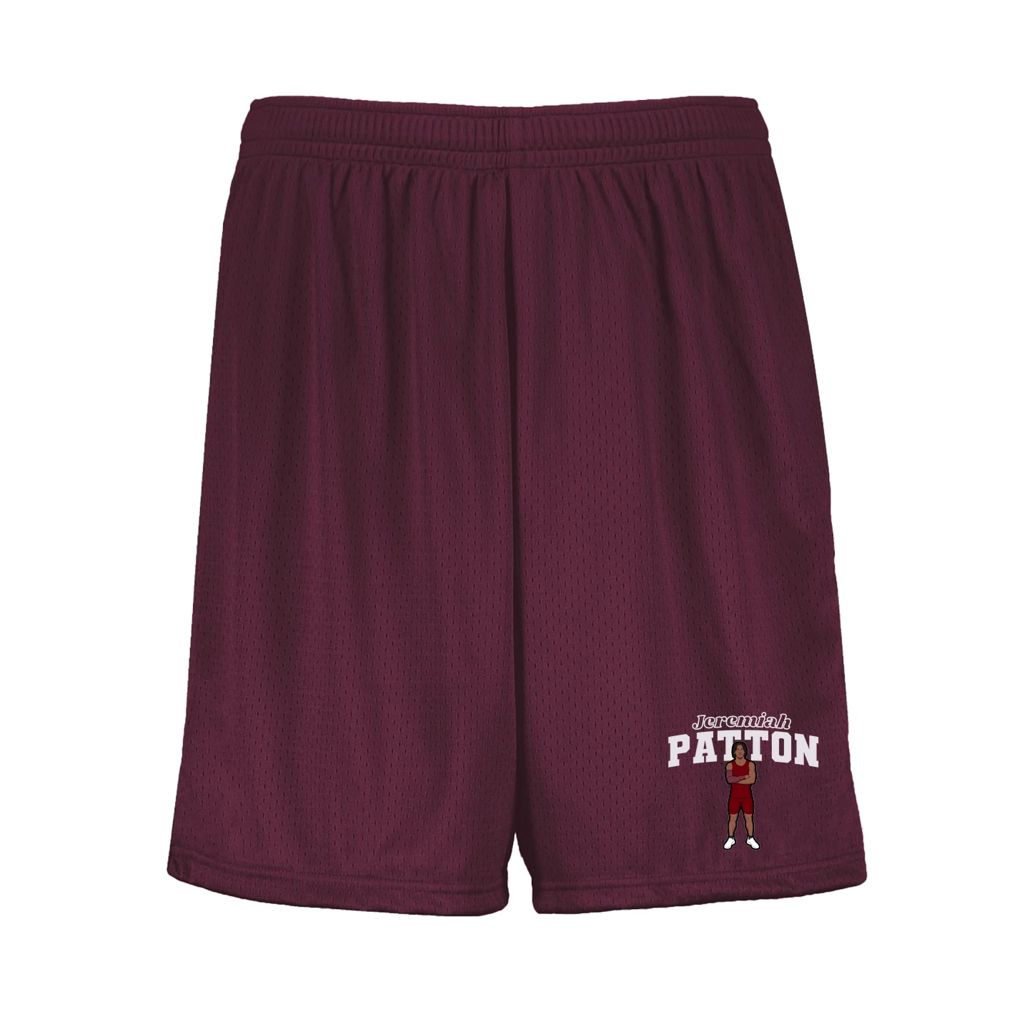 Shorts — Name Arch in Maroon