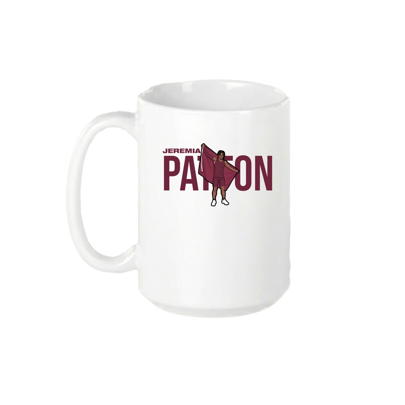 15oz Coffee Mug — Player Name in White