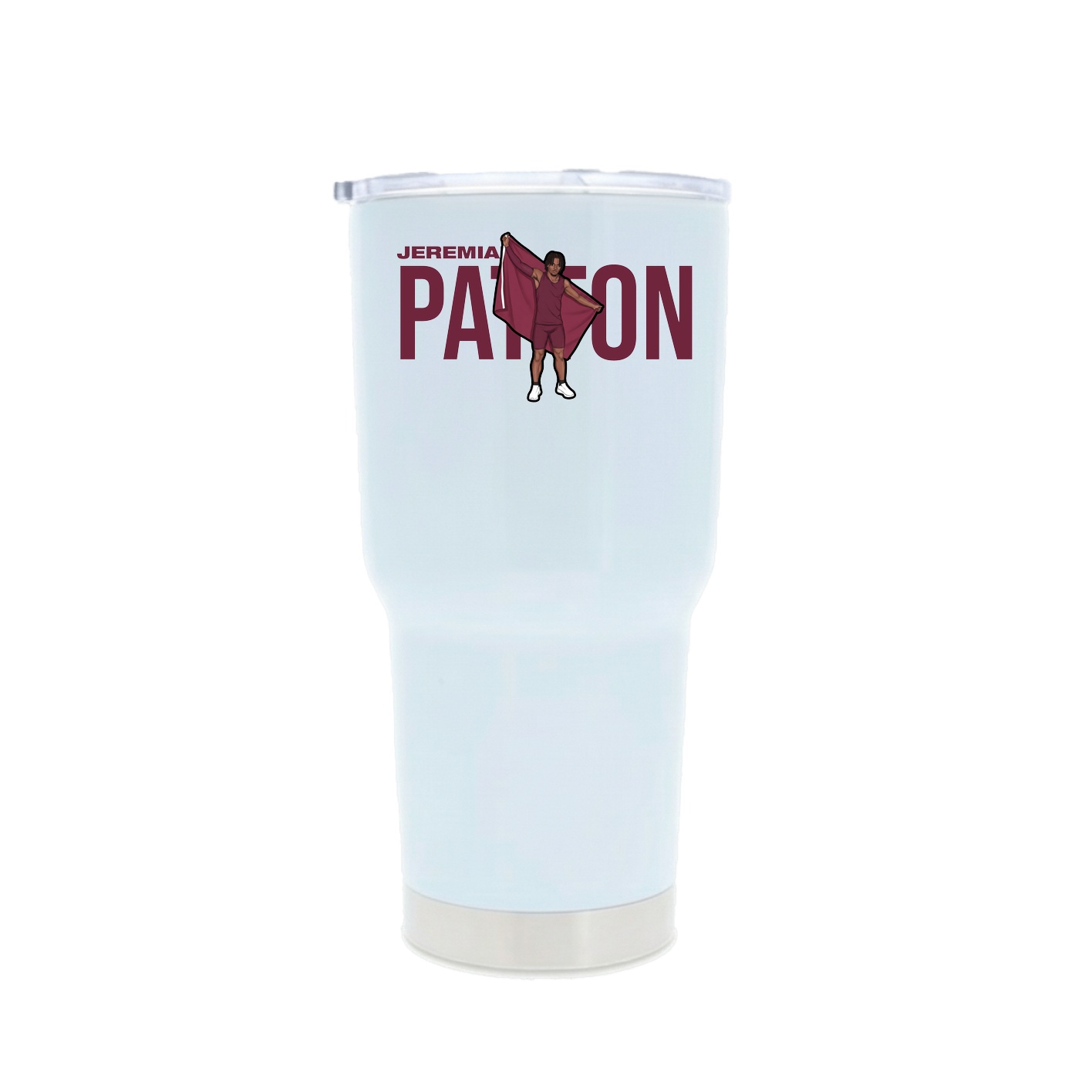 30oz Stainless Steel Tumbler — Player Name in White