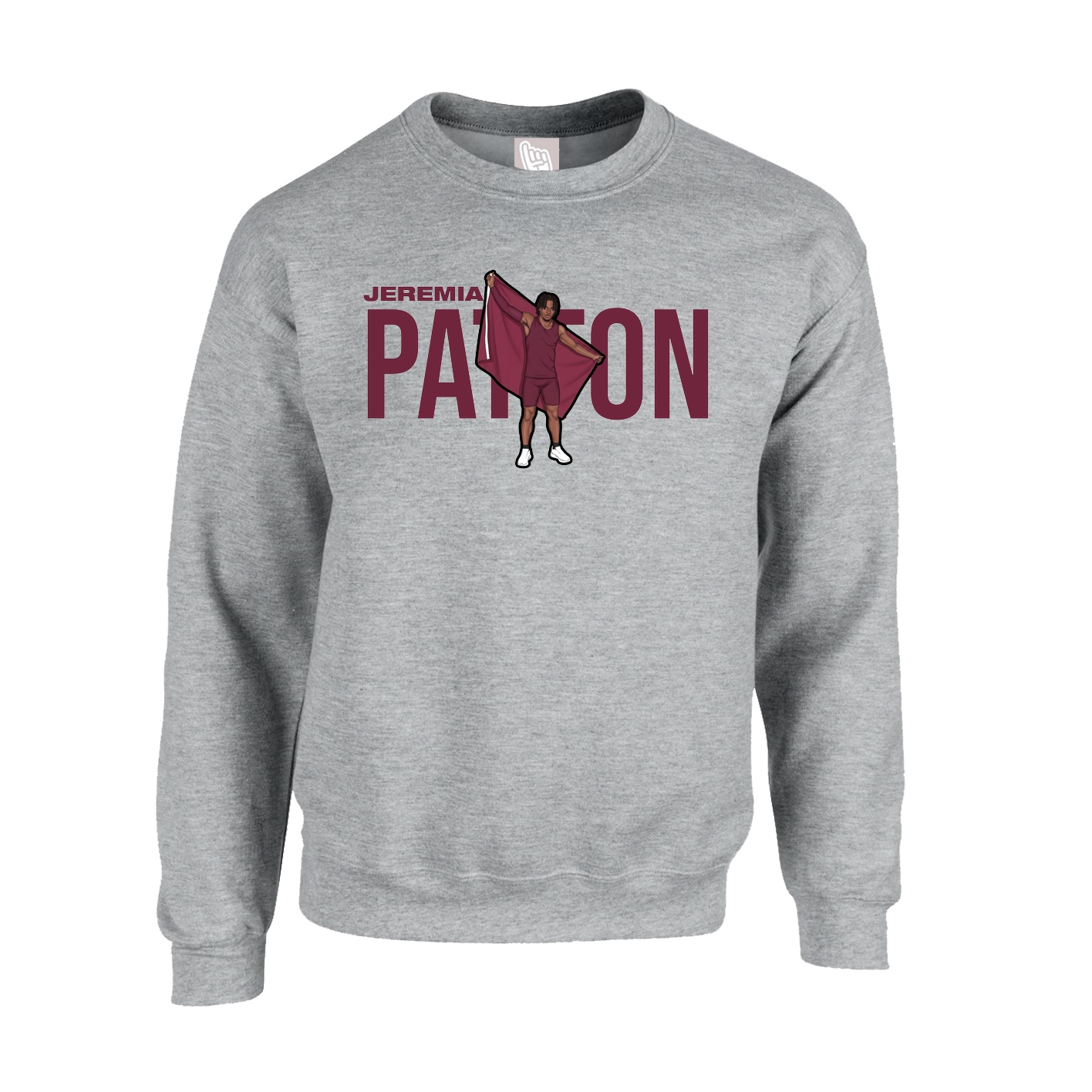 Fleece Crew — Player Name in Grey