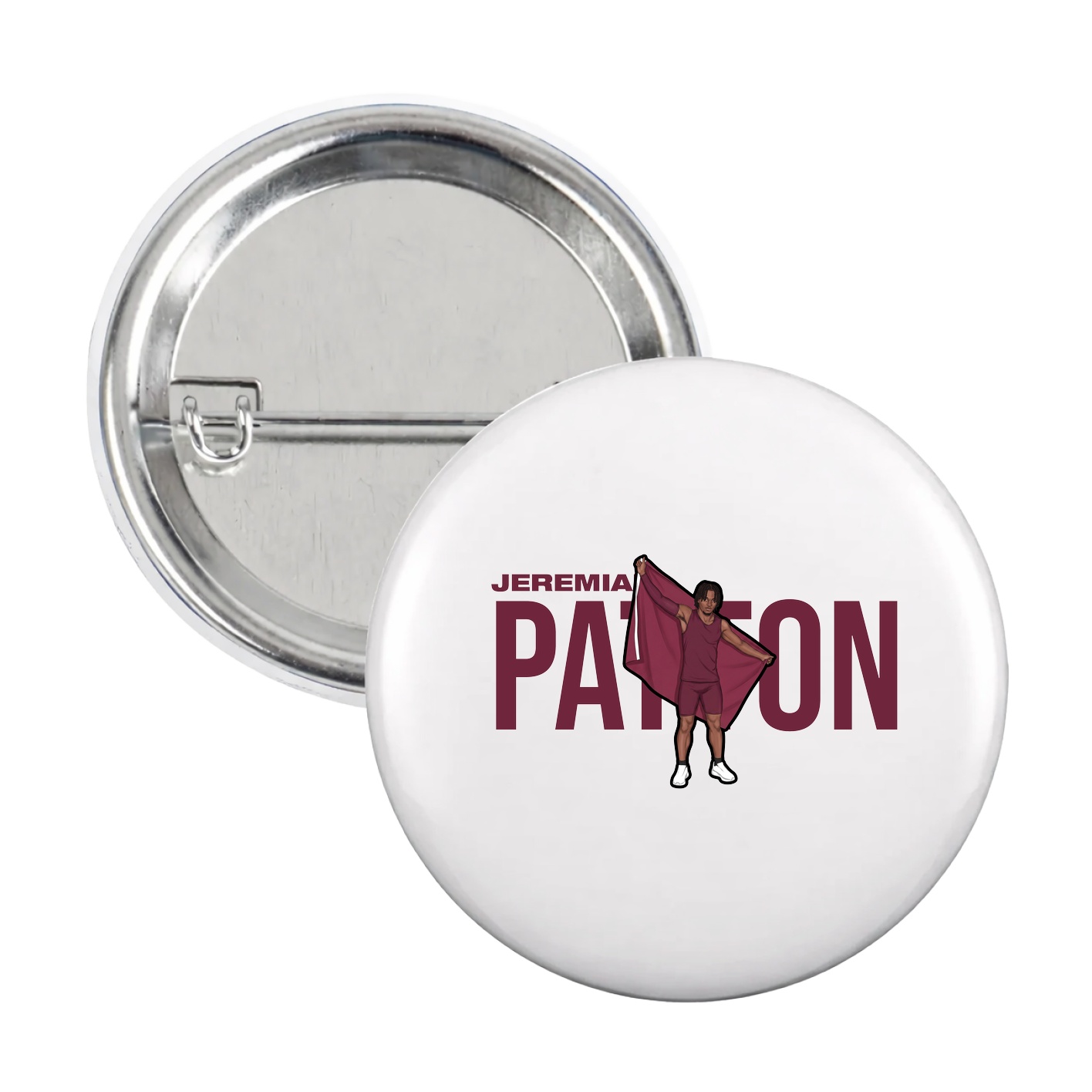 Game Day Button — Player Name in White
