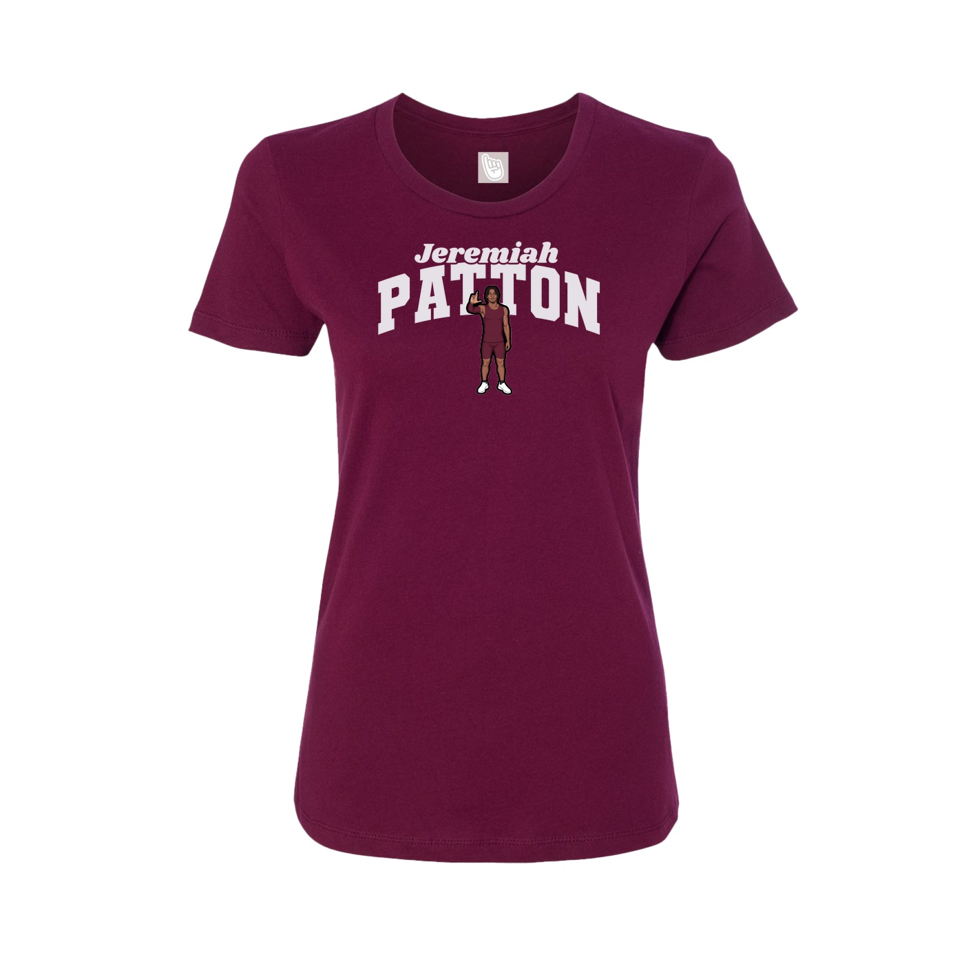 Womens Tee — Signature Arch in Maroon