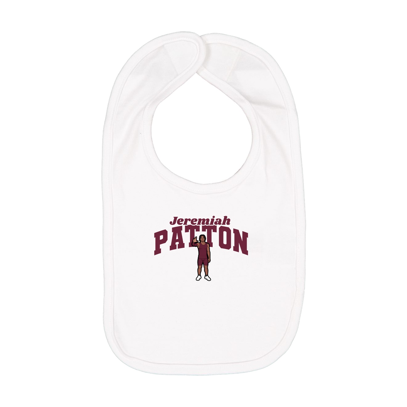 Infant Bib — Signature Arch in White