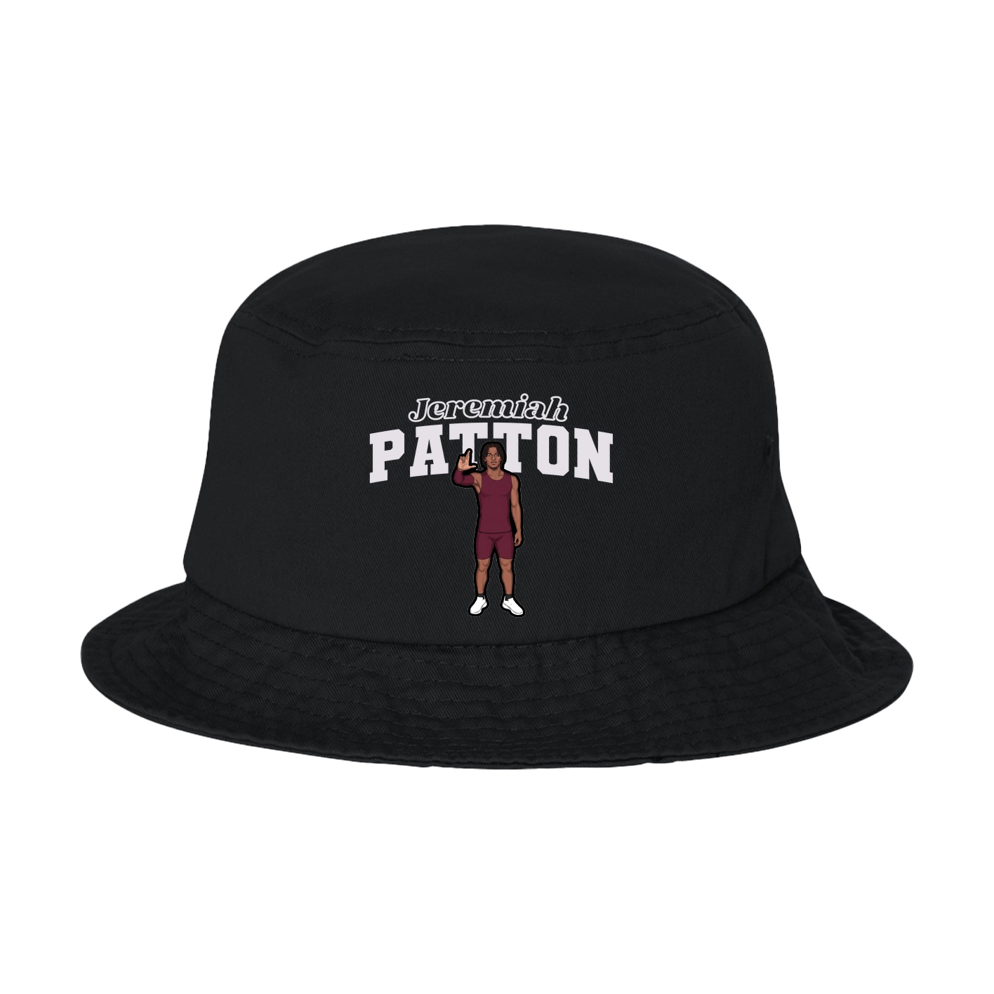 Bucket Cap — Name Arch in Black